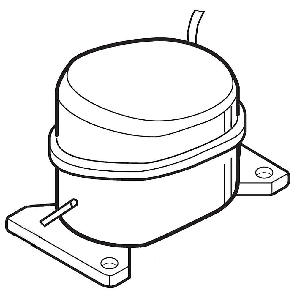 Photo of LG Part #tca35776411, Refrigerator Compressor | 13.36 x 11.05 x 9.98 from Repair Parts Direct