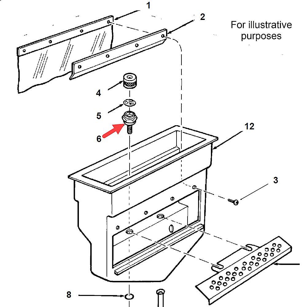 Part #02-1840-00, Scotsman Spray Jet