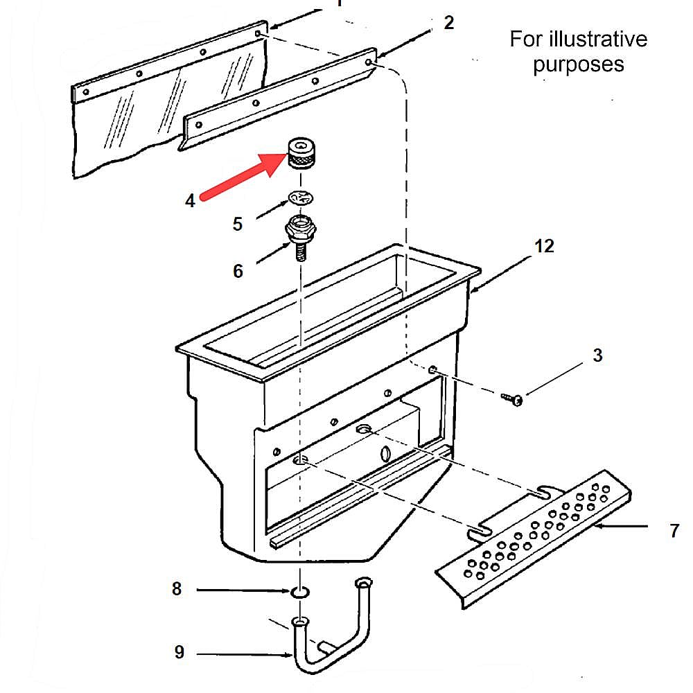 Part #02-1841-00, Scotsman Jet Top