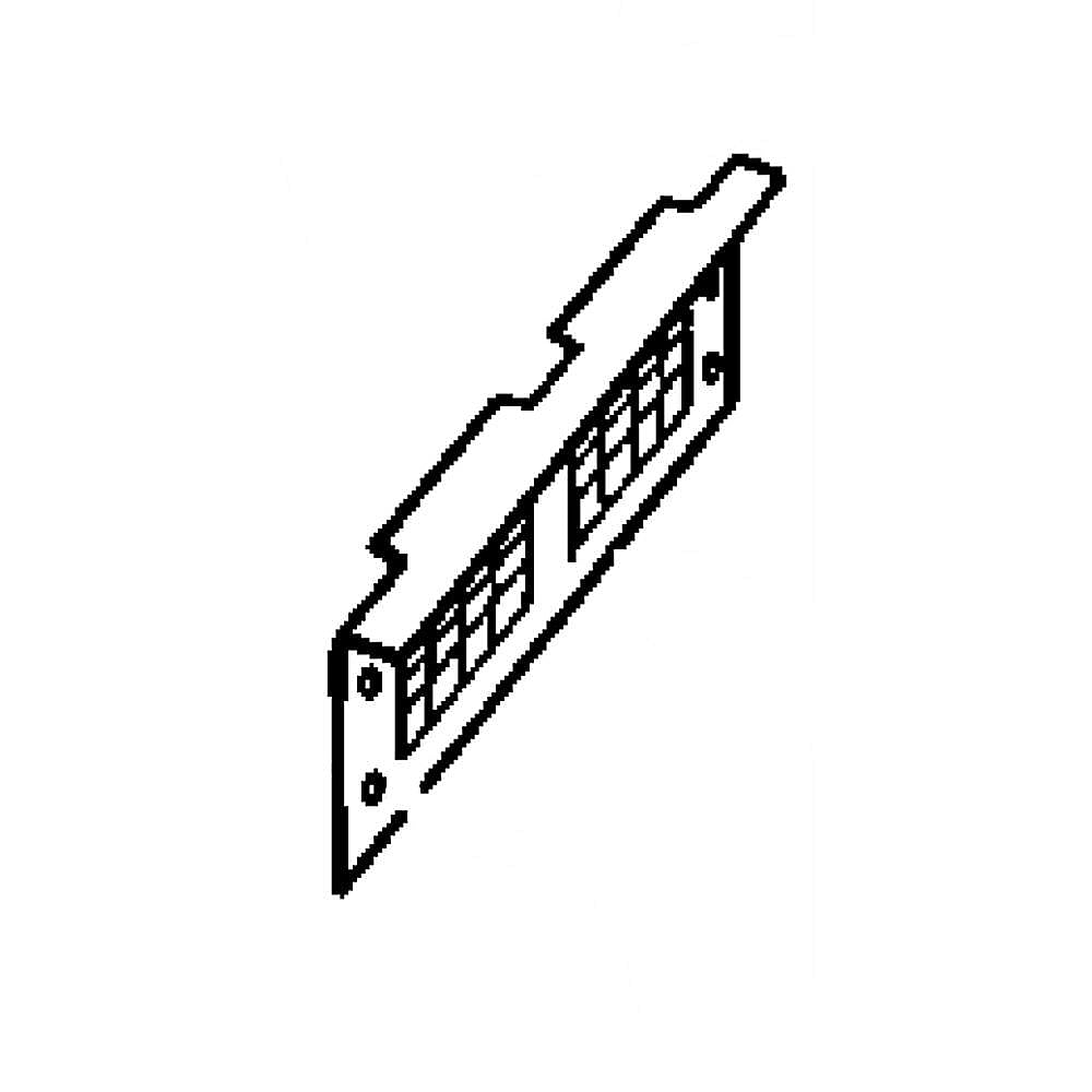 Part #02-2243-02, Scotsman Kick Plate Black