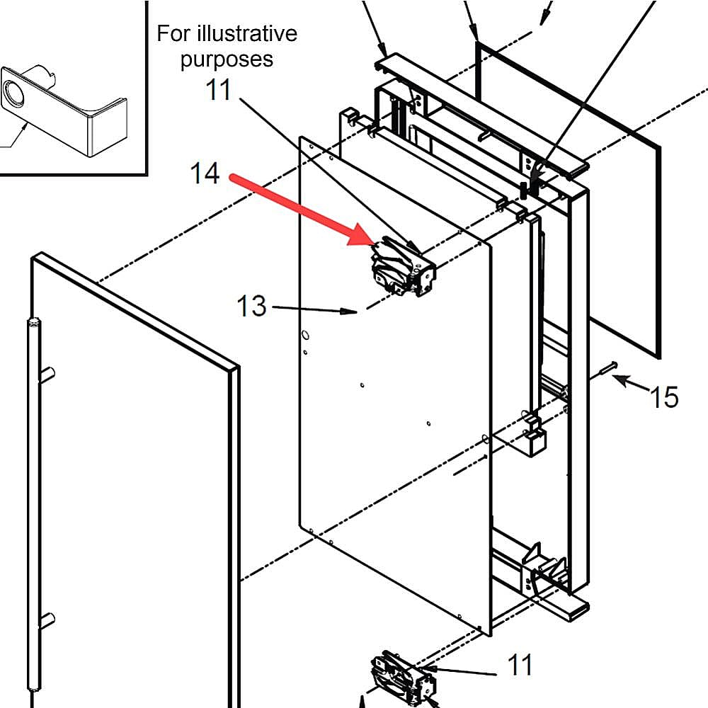Part #02-3866-03, Scotsman Hinge