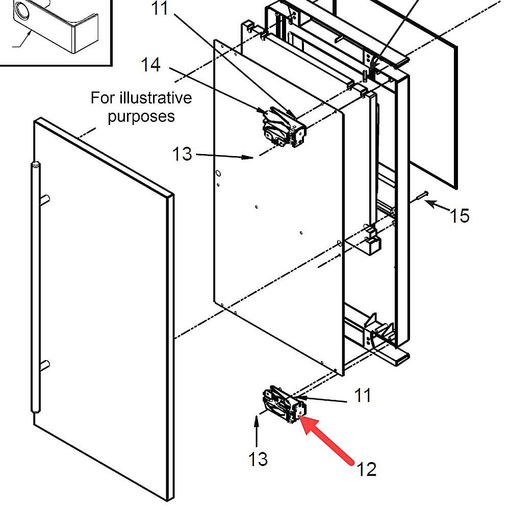Part #02-3866-04, Scotsman Hinge