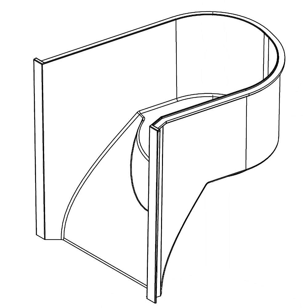 Photo of Scotsman Part #02-4728-01, Ice Chute from Repair Parts Direct