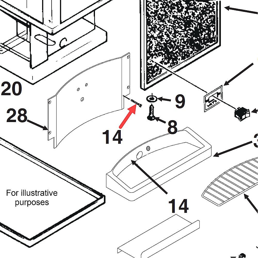 Part #03-1419-17, Scotsman Screw
