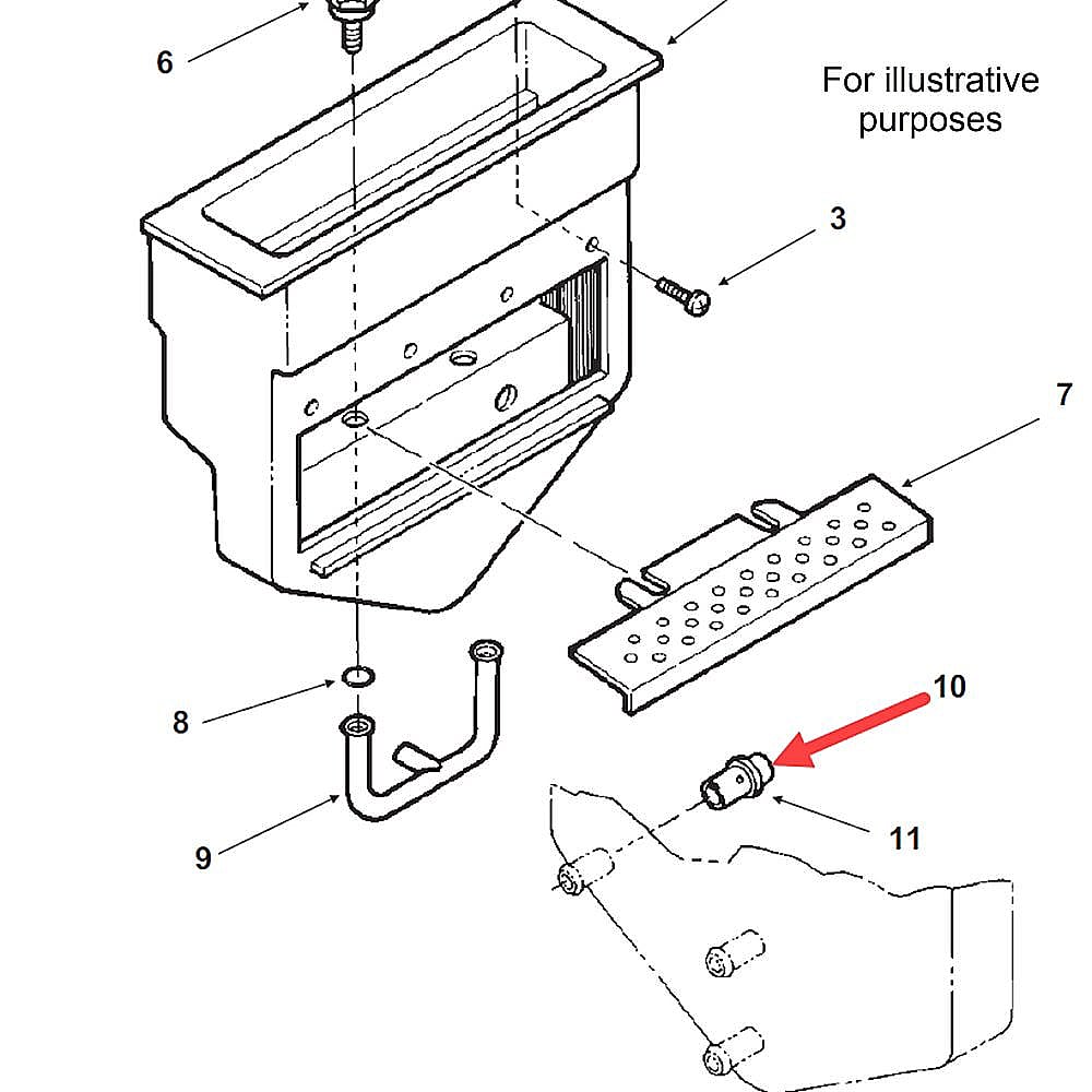 Part #05-0593-01, Scotsman Overflow Tube
