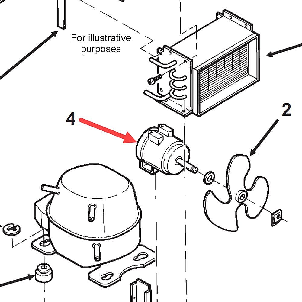 Part #12-2396-21, Scotsman Motor Fan