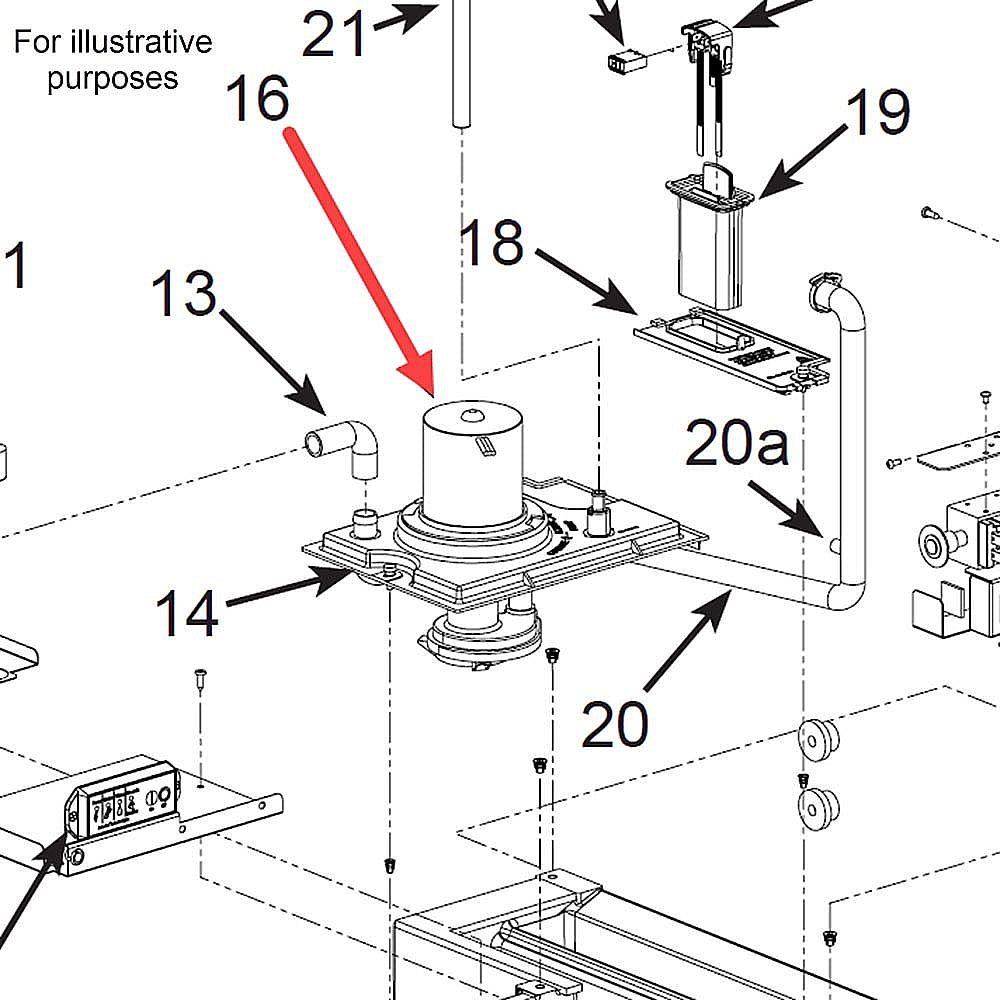 Part #12-2919-21, Scotsman Ice Maker Drain Pump