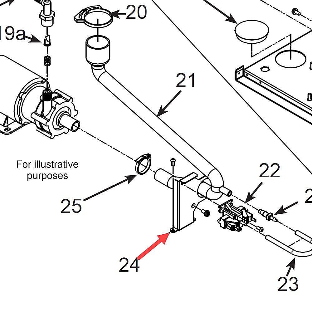 Part #a39370-001, Scotsman Bracket-Dual Pressure
