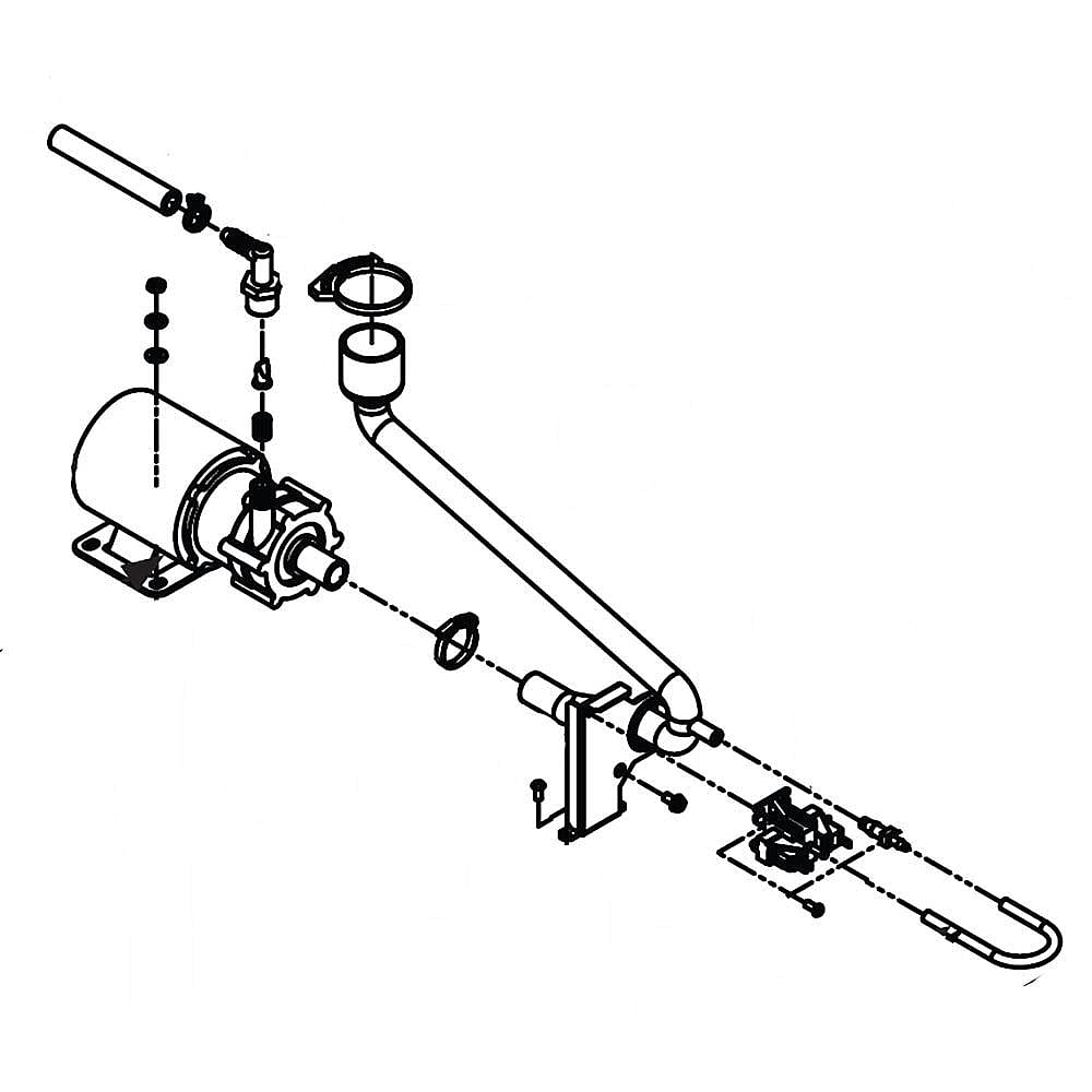 Part #a39462-021, Scotsman Ice Maker Drain Pump Service Kit