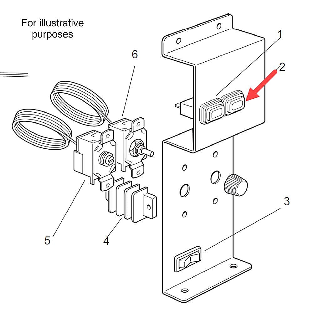 Part #f620487-00, Scotsman Lighted Switch