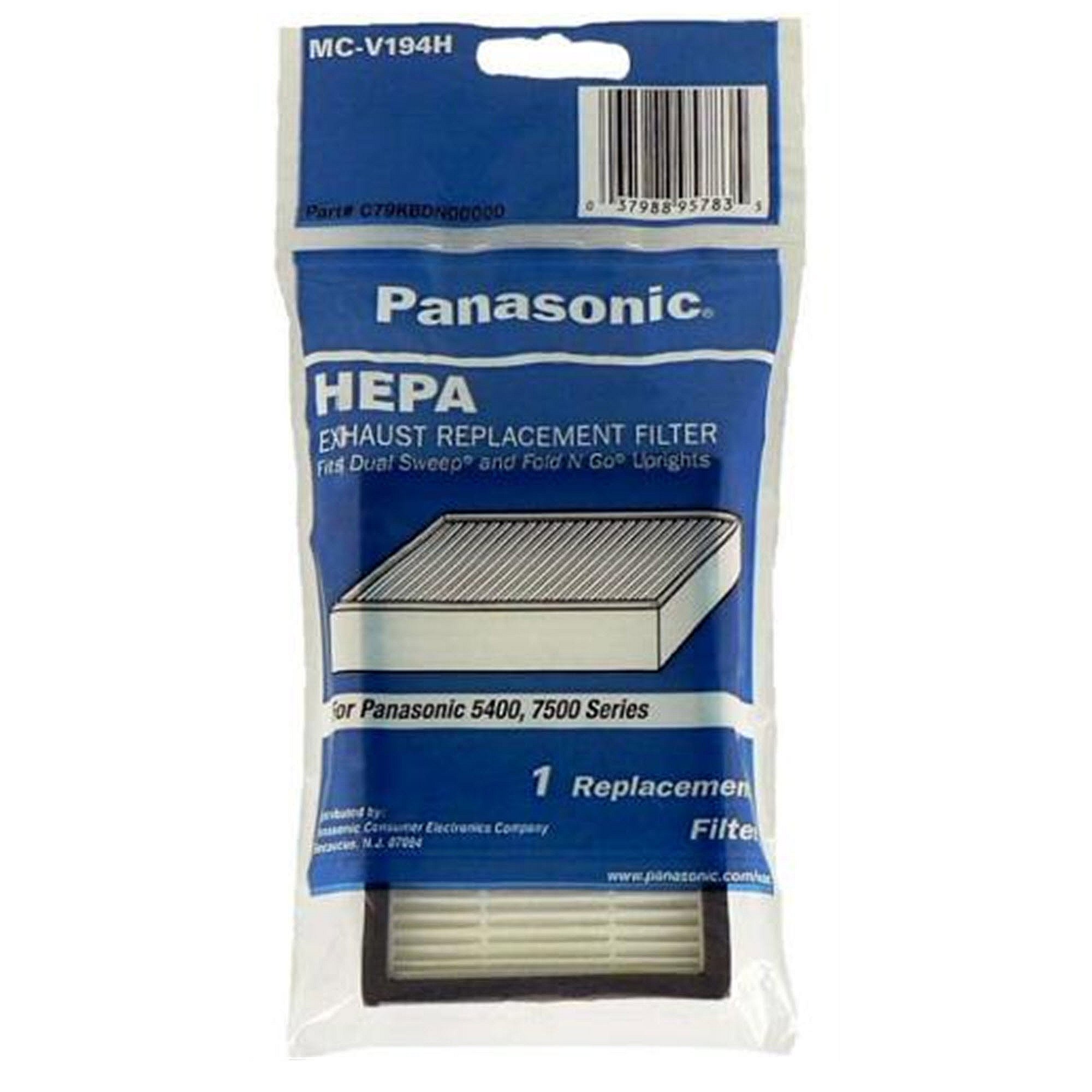 Part #m-Cv194H, Panasonic Hepa Filter