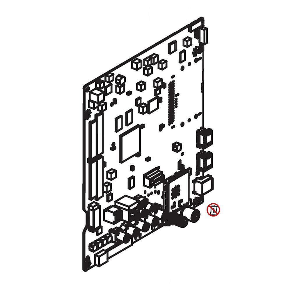 Photo of Part #ebr85086301, Pcb Assy, mai | 14.23 x 11.46 x 2.85 from Repair Parts Direct