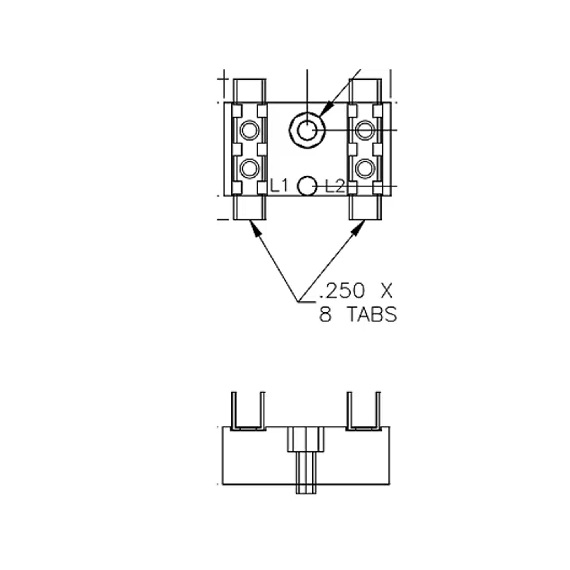 Part #blk0929, Trane Termianl Block 300V 2Pole