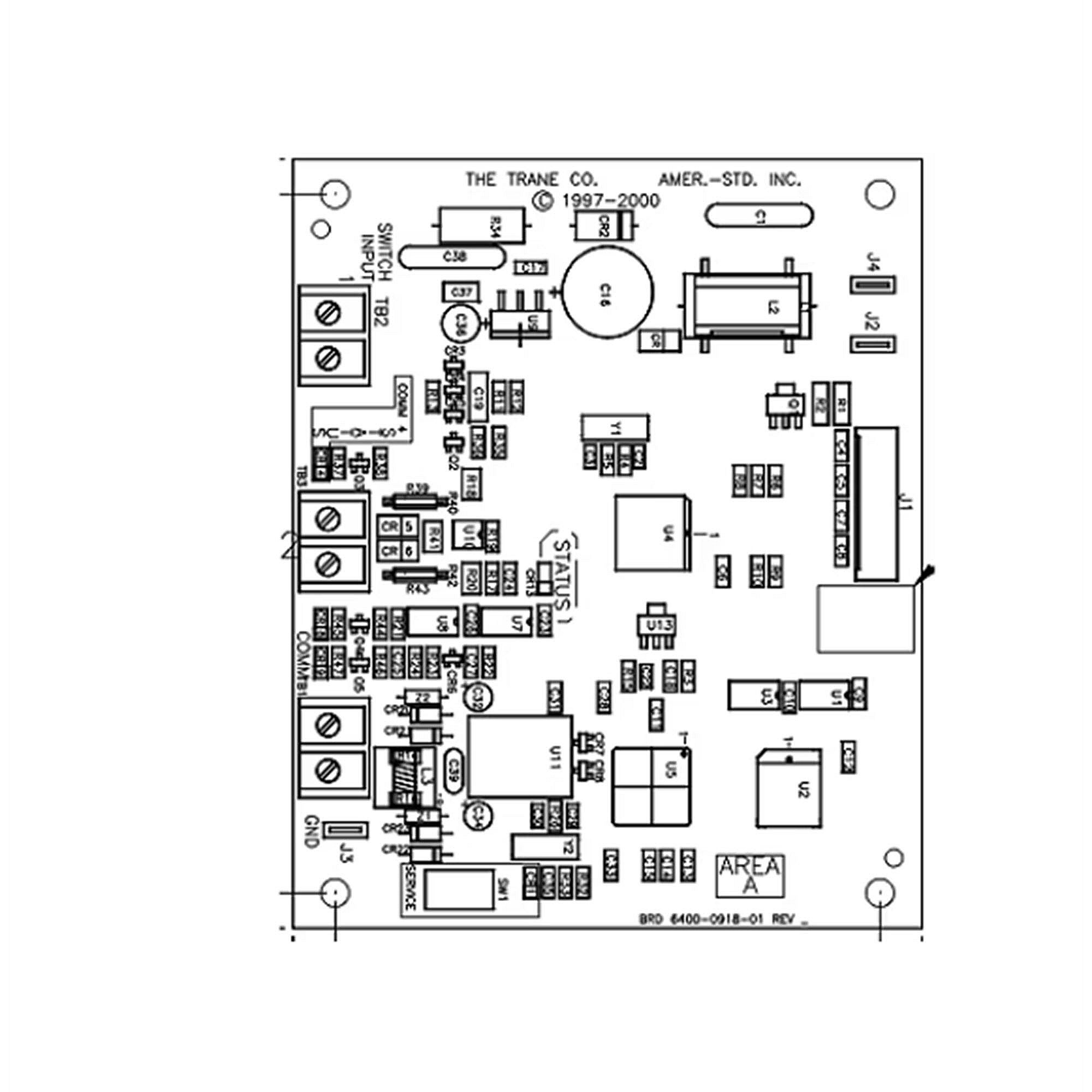 Part #brd01270, Trane Conrol Board