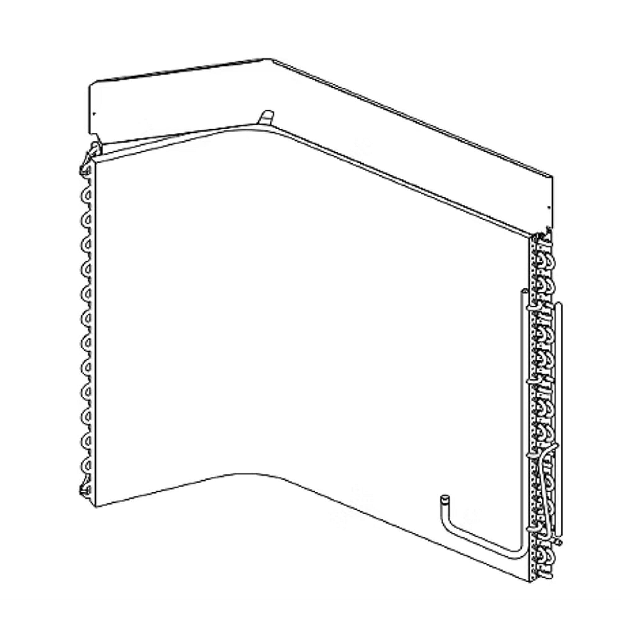 Part #col10828, Trane Outdoor Flat Fin Coil