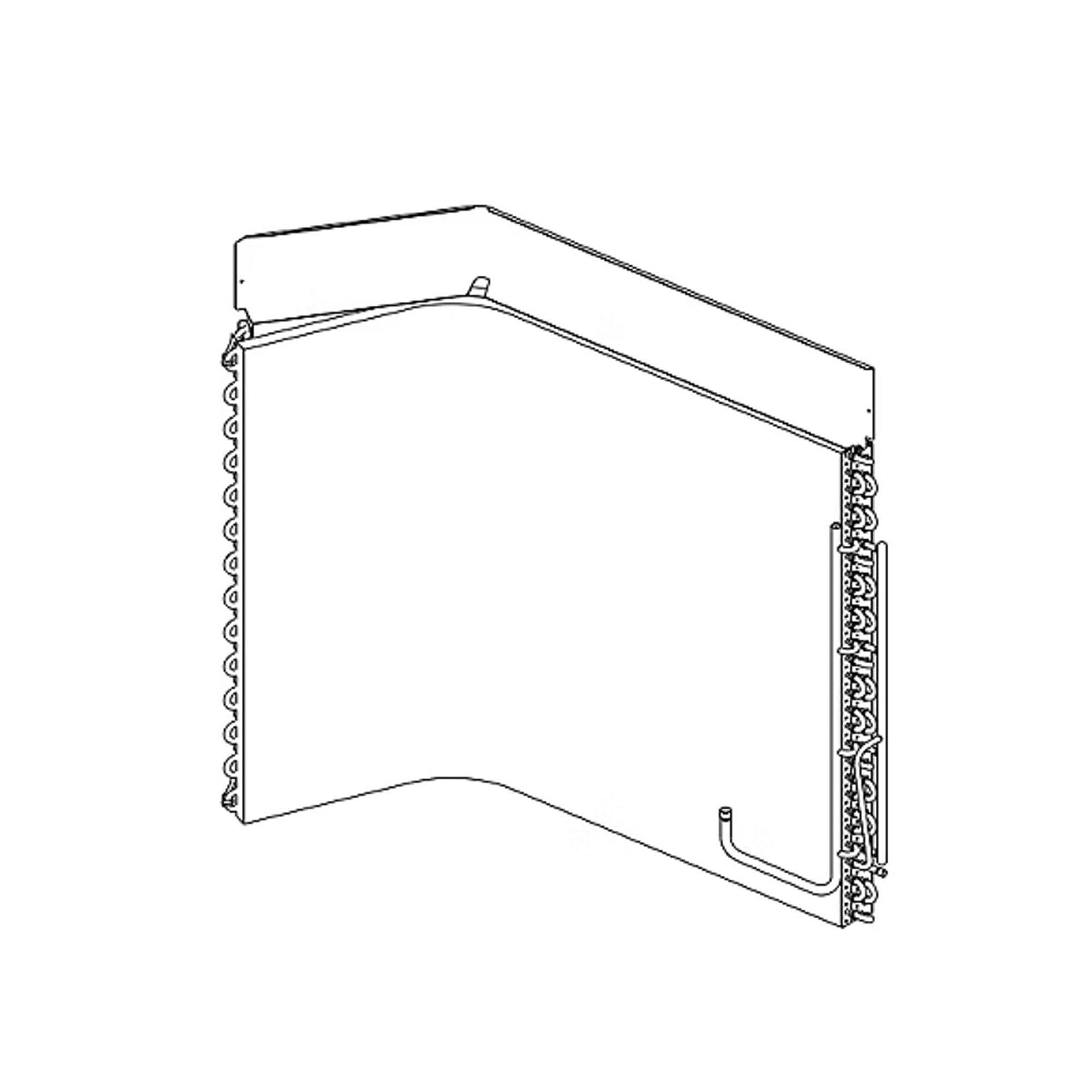 Part #col10838, Trane Outdoor Flat Fin Coil
