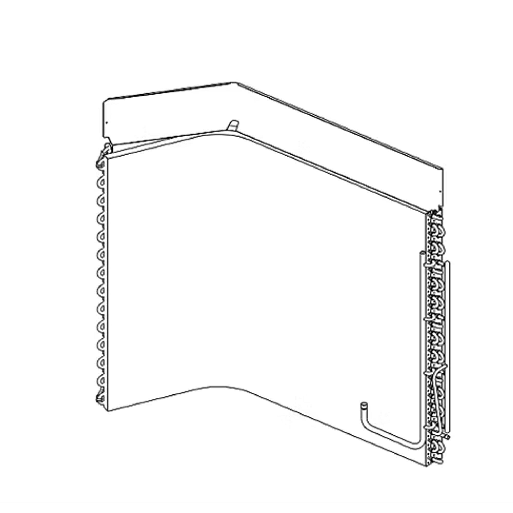 Part #col10848, Trane Flat Fin Outdoor Coil