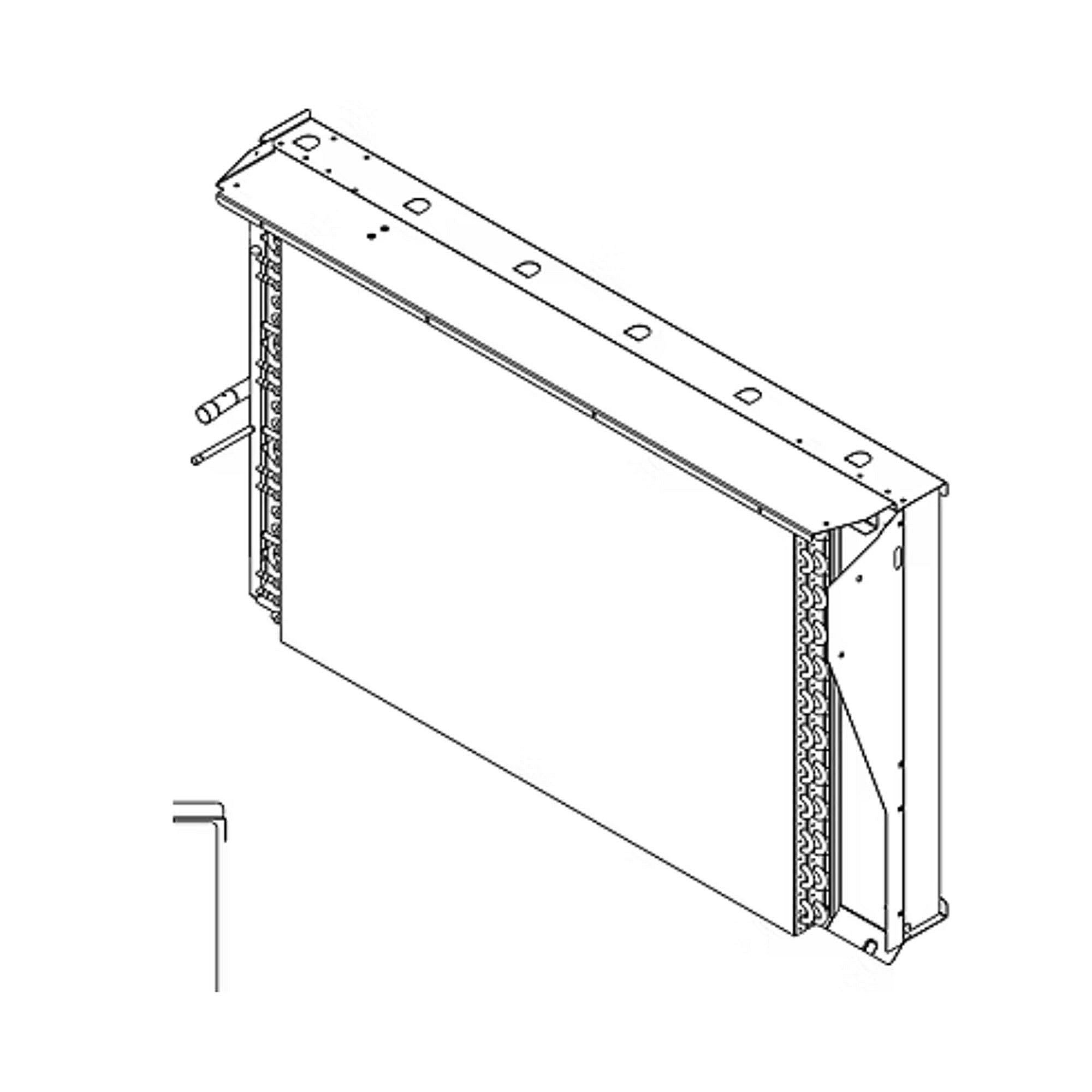 Part #col10871, Trane Indoor Flat Fin Coil Assy