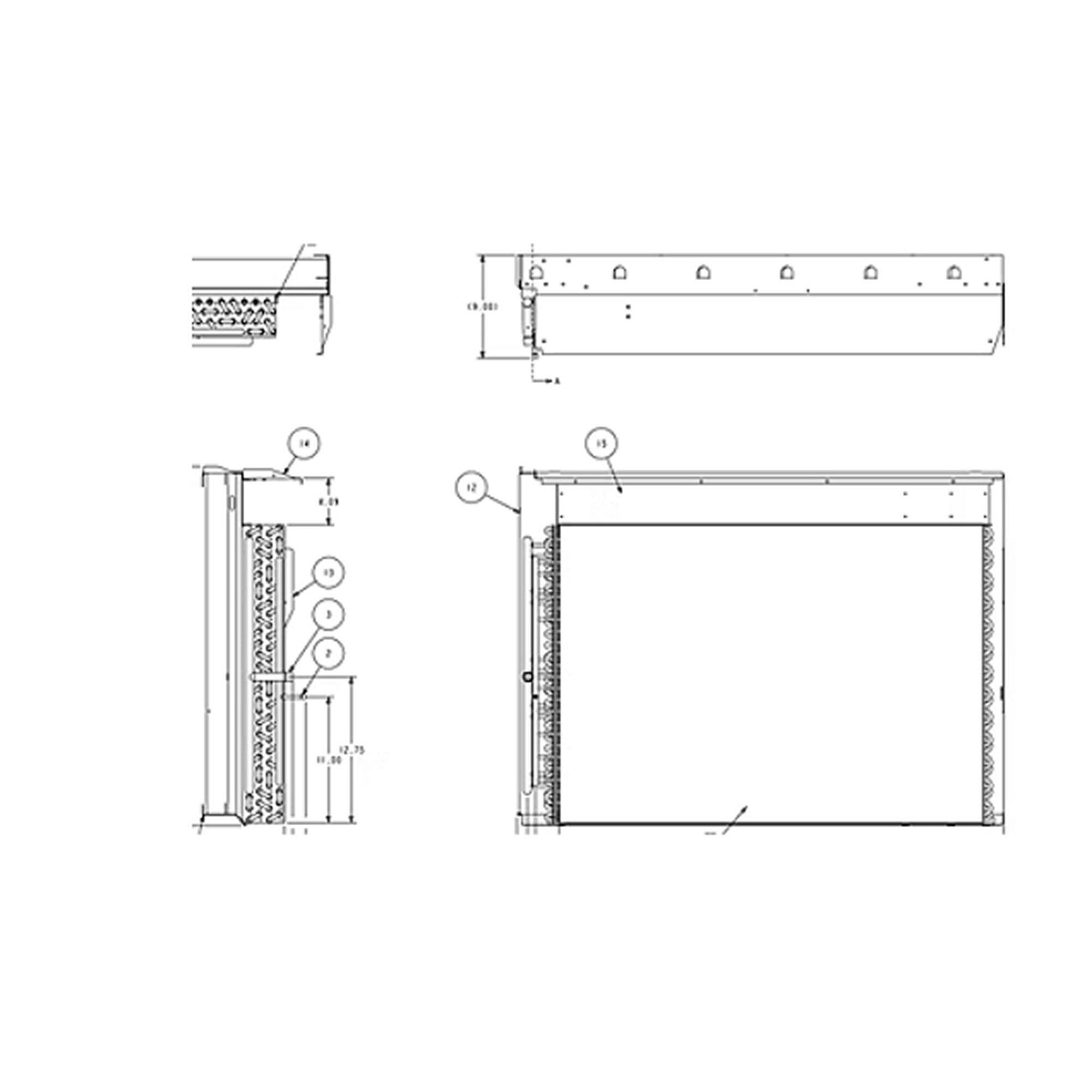 Part #col10893, Trane Indoor Coil