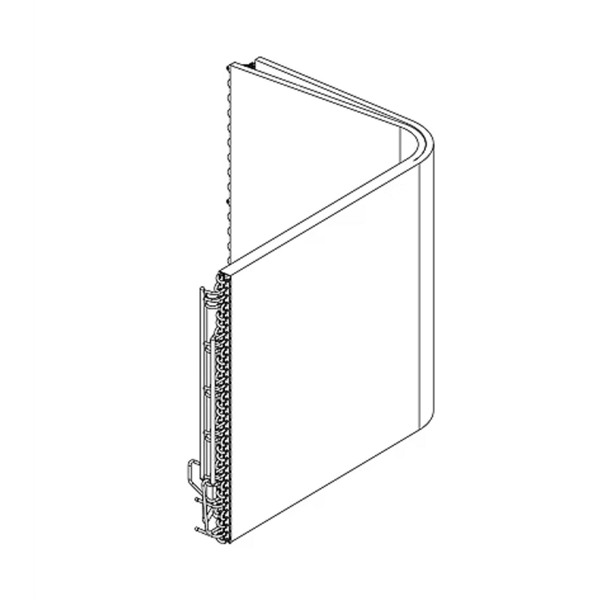 Part #col11400, Trane Outdoor Flat Fin Coil