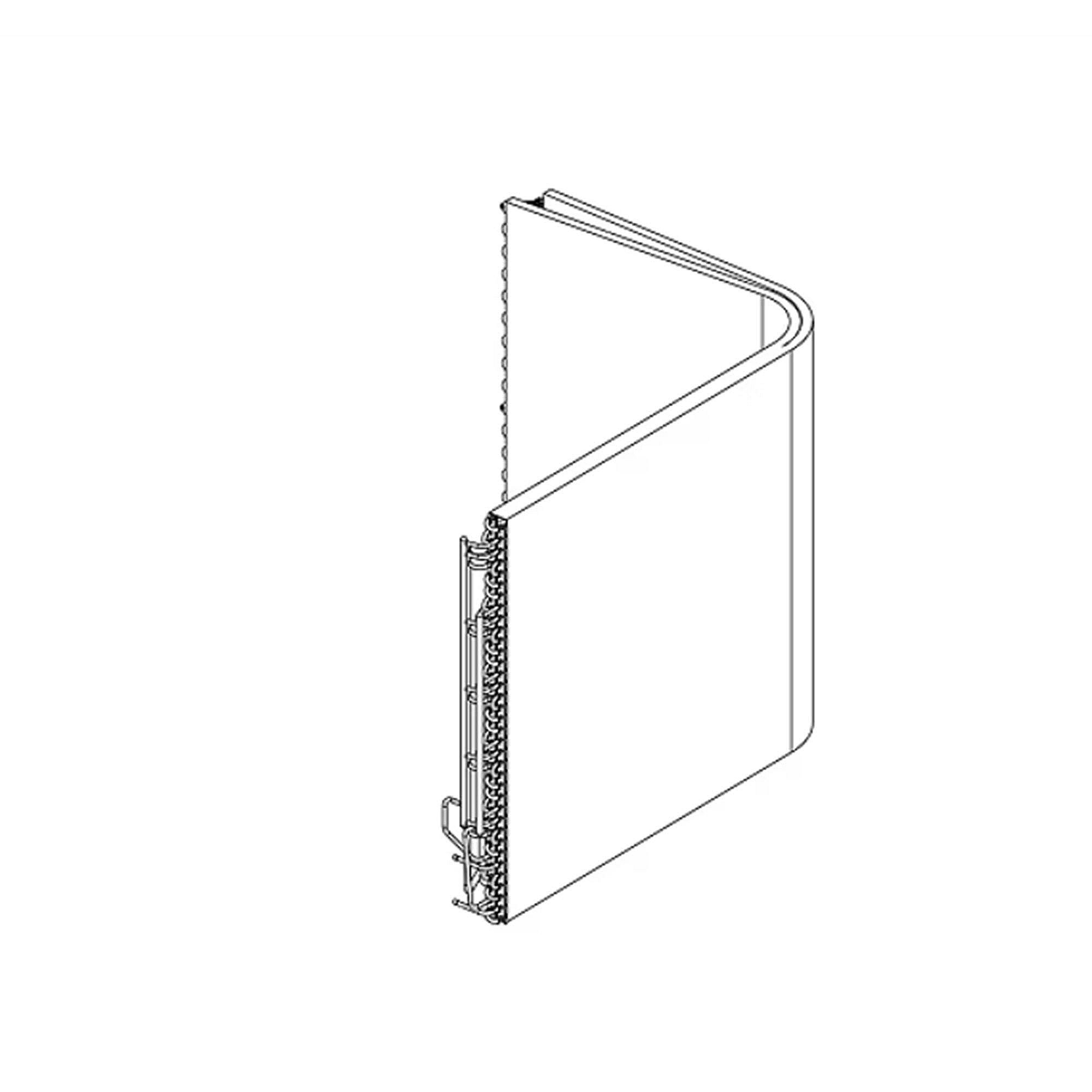 Part #col11422, Trane Flat Coil