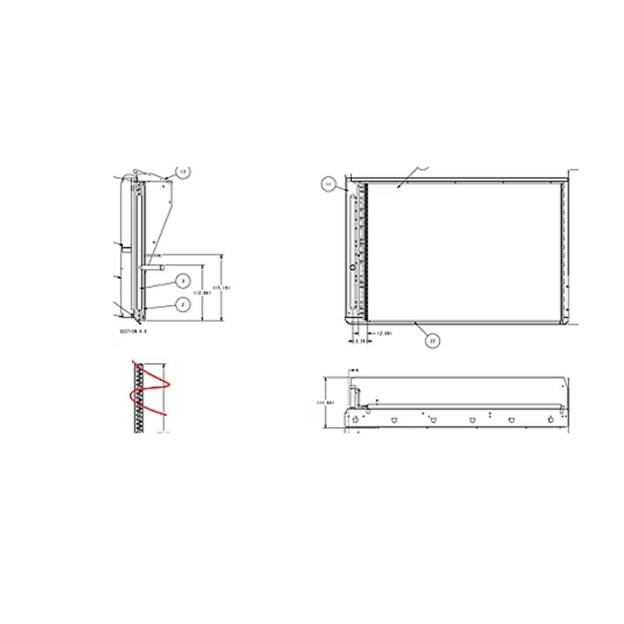 Part #col11431, Trane Coil