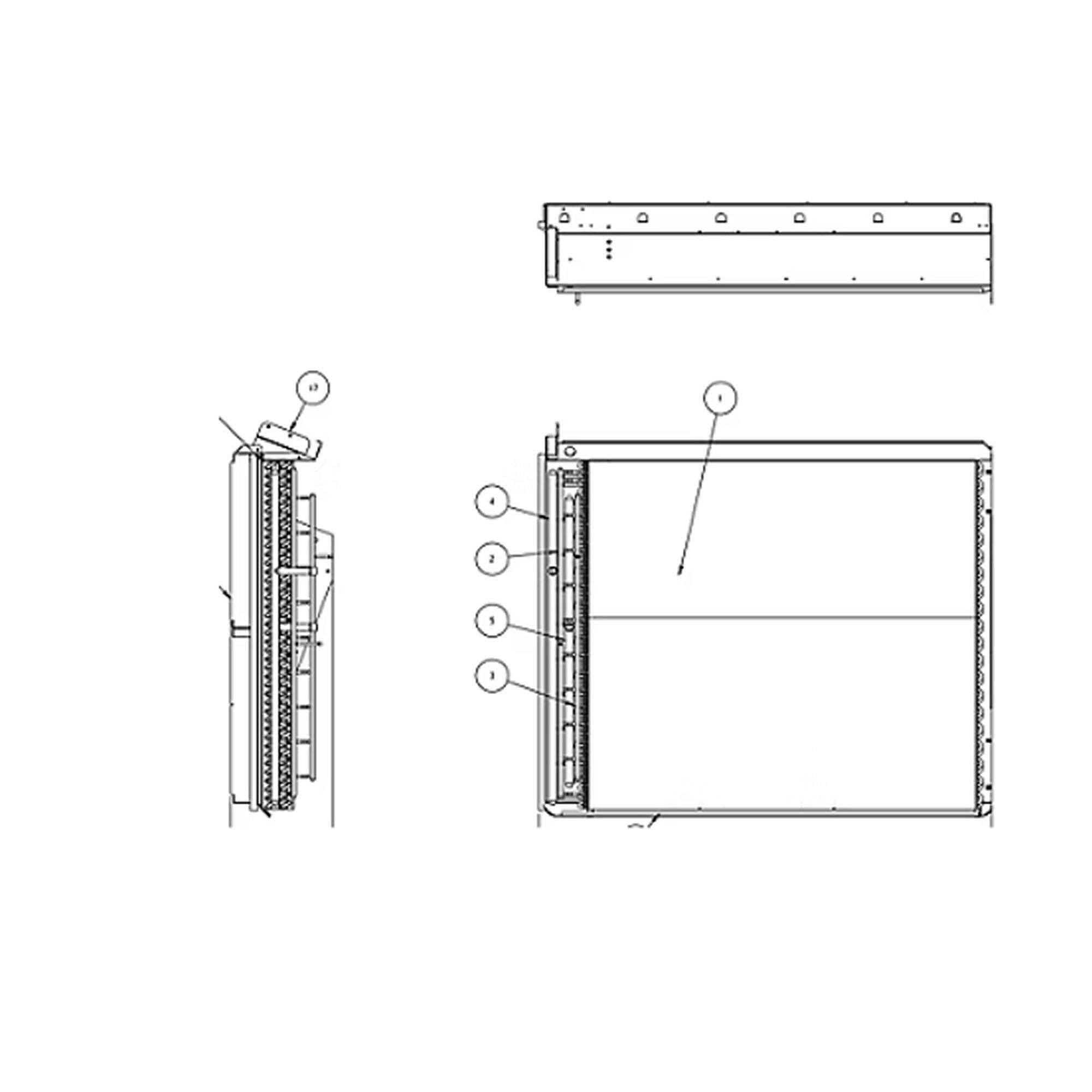 Part #col11445, Trane Indoor Coil