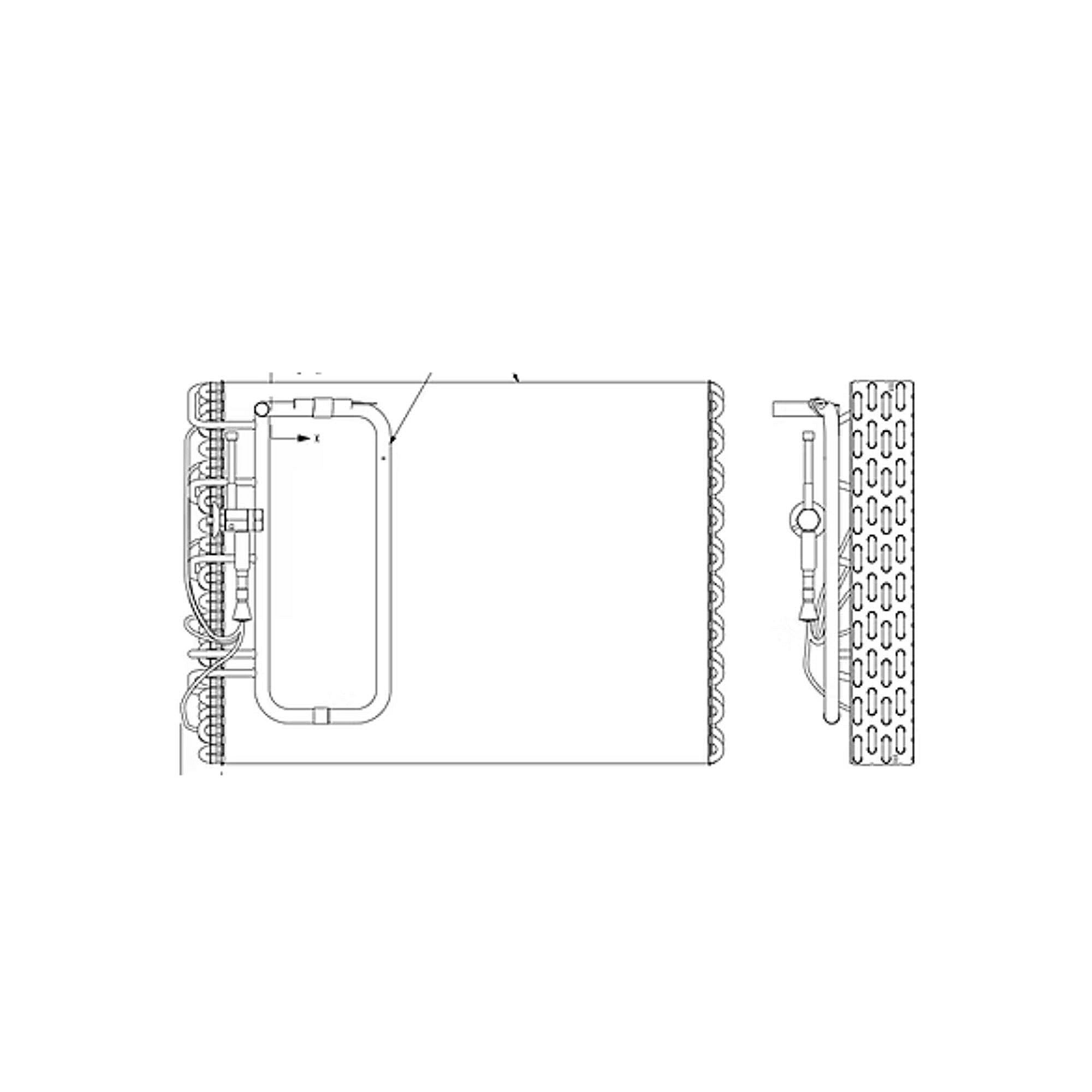 Part #col13522, Trane Indoor Flatfin Coil