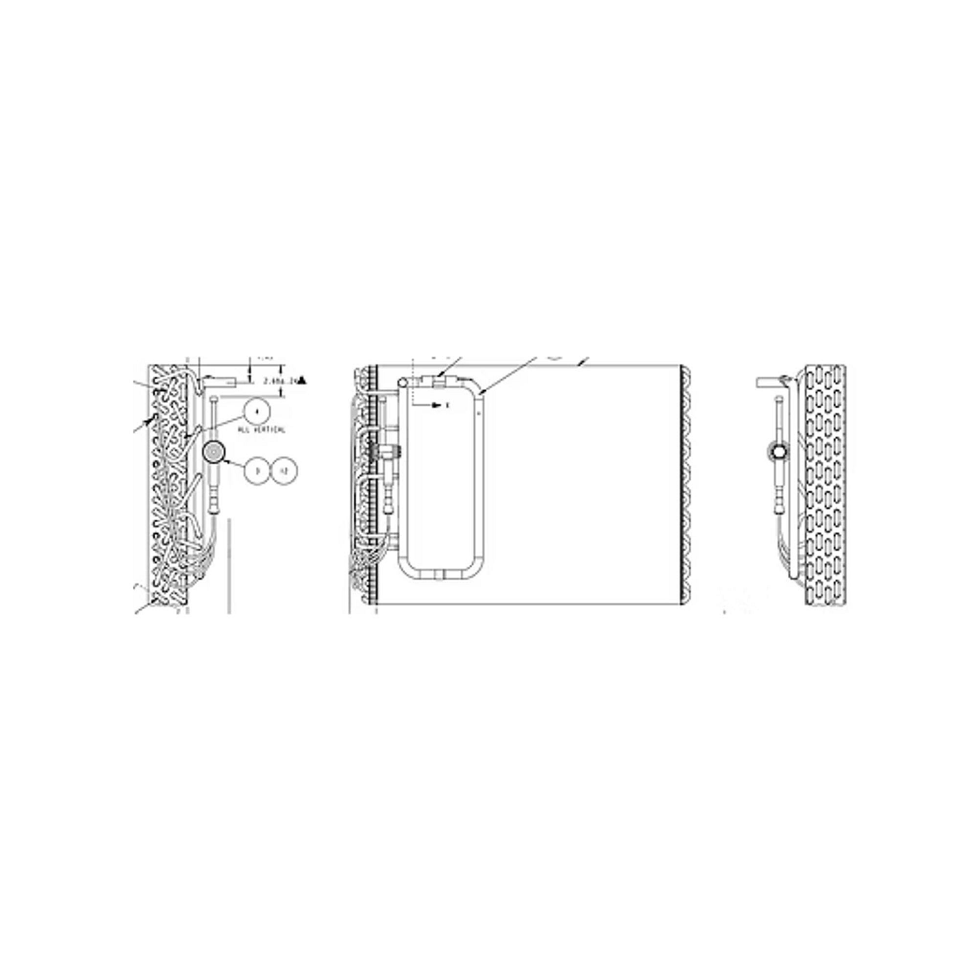 Part #col14499, Trane Evaporator Coil