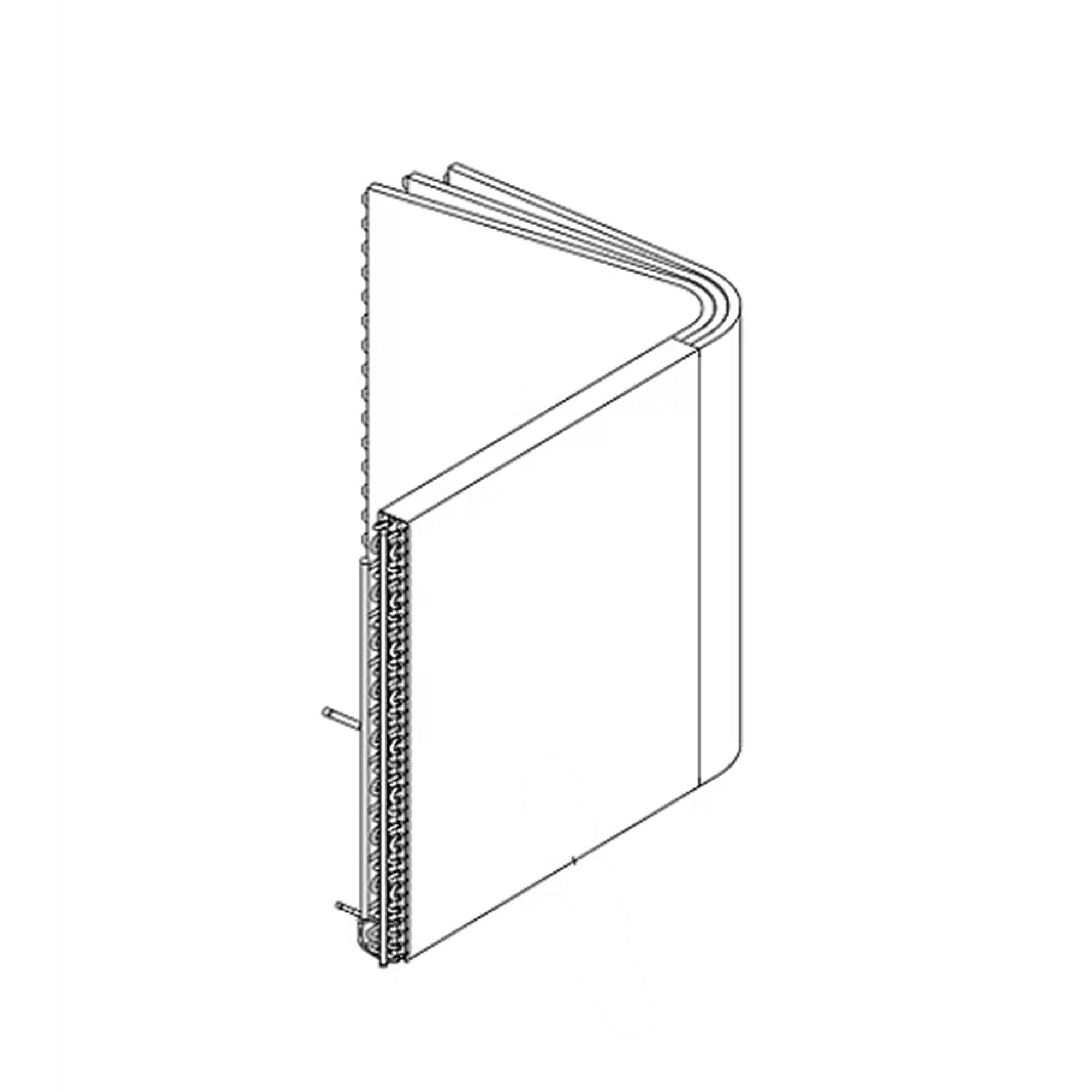 Part #col14626, Trane Flat Fin Outdoor Coil