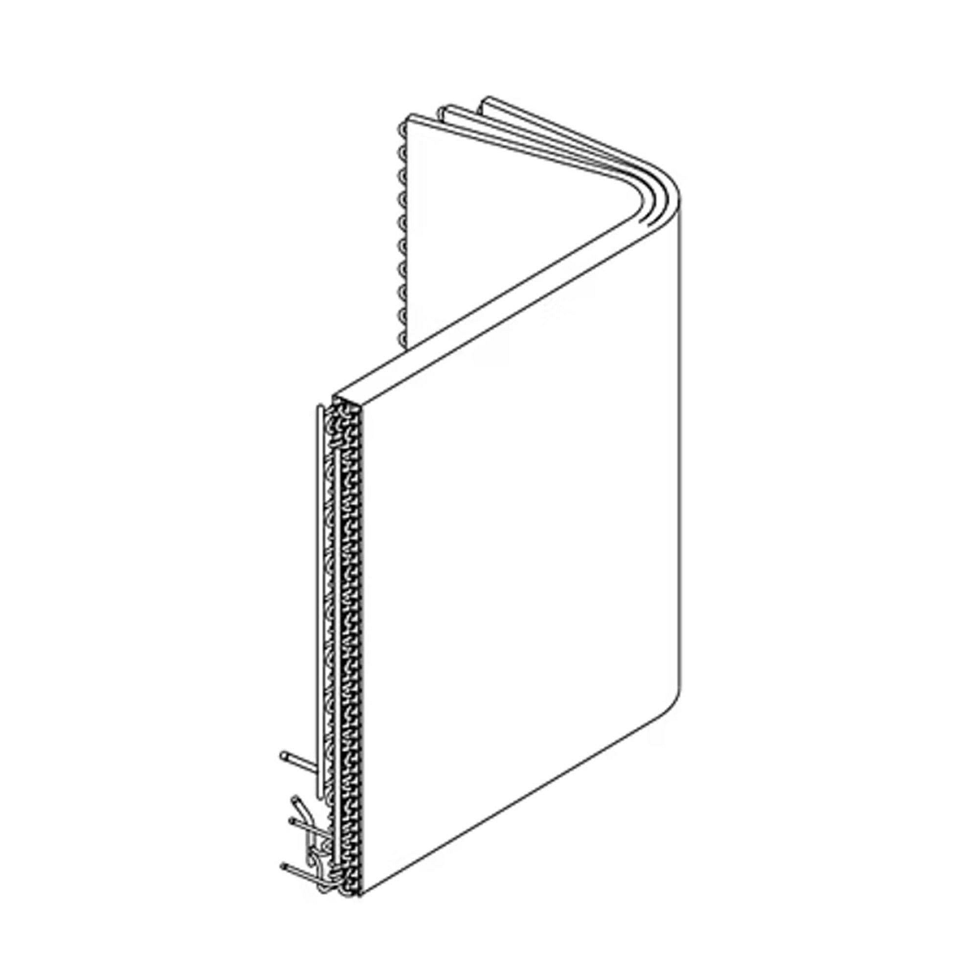 Part #col15134, Trane Outdoor Coil, Flat Fin