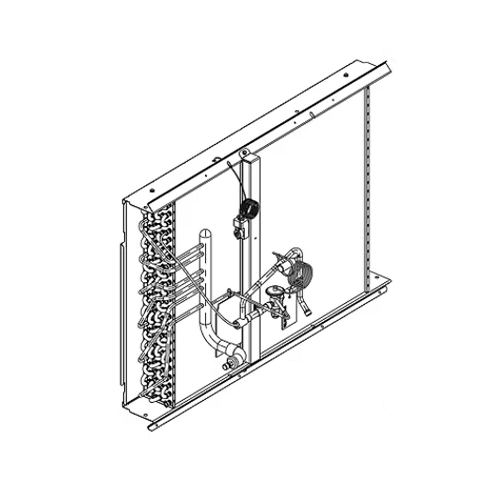 Part #col16075, Trane Indoor Coil Assy, W/header, txv