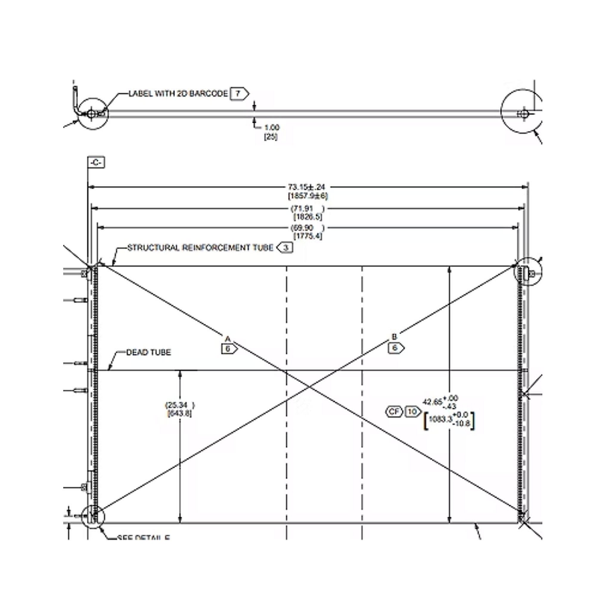 Part #col18037, Trane Outdoorcoil Microchannele-Coat