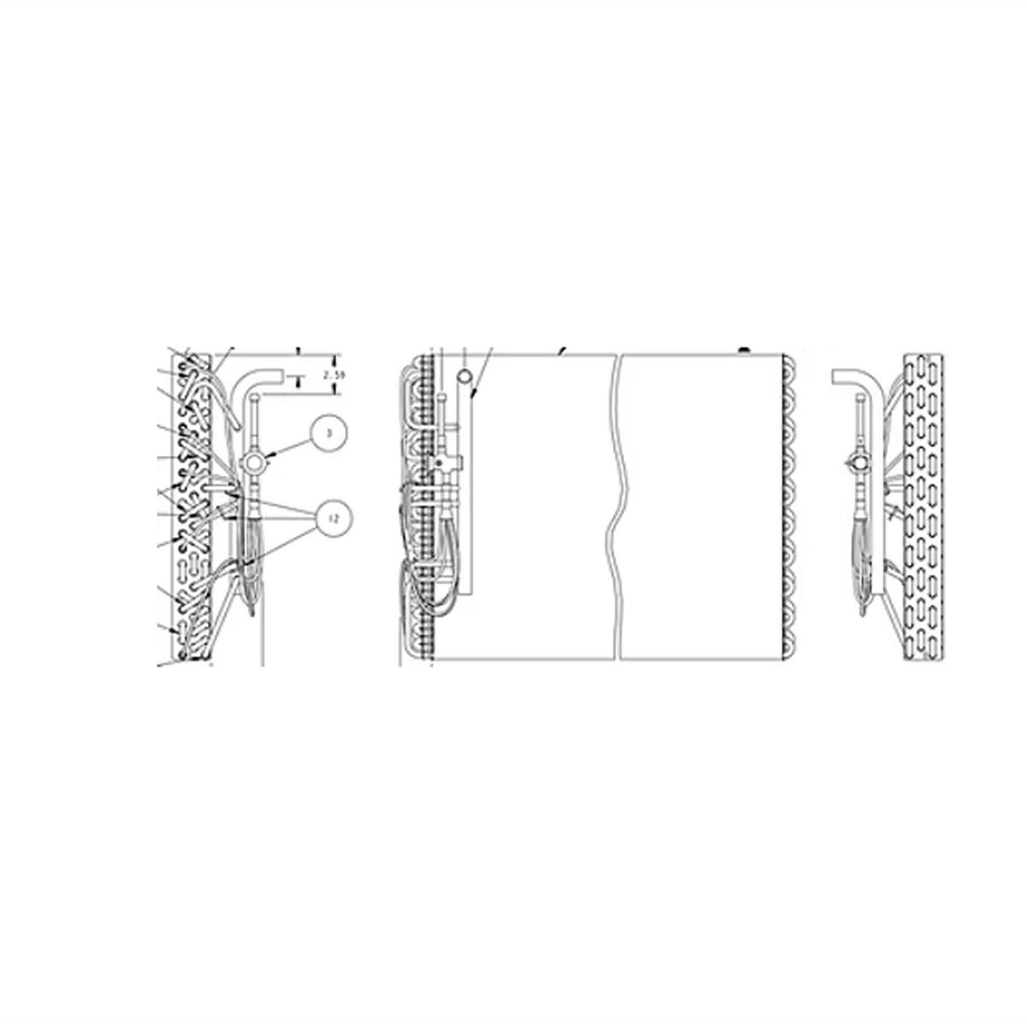 Part #col18046, Trane Indoor Coil