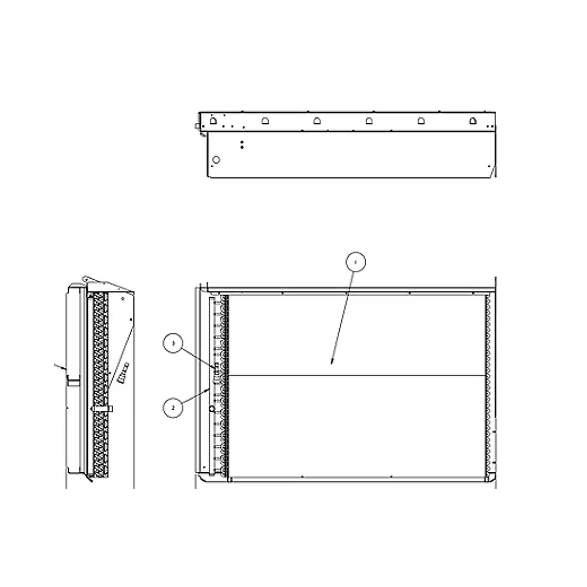 Part #col18358, Trane Evaporator Coil