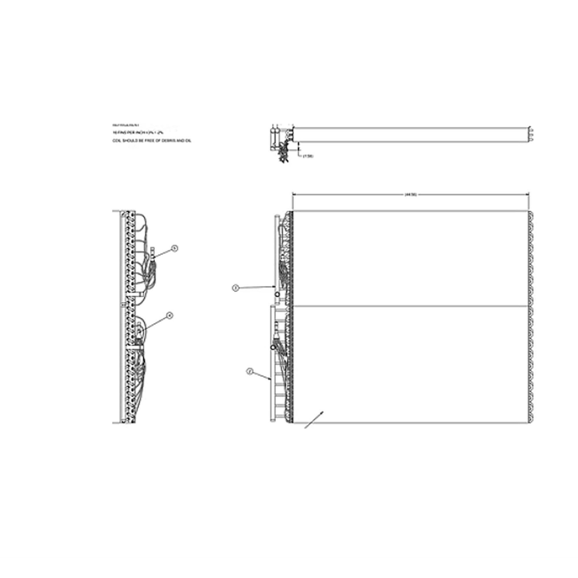 Part #col18433, Trane Indoor Coil