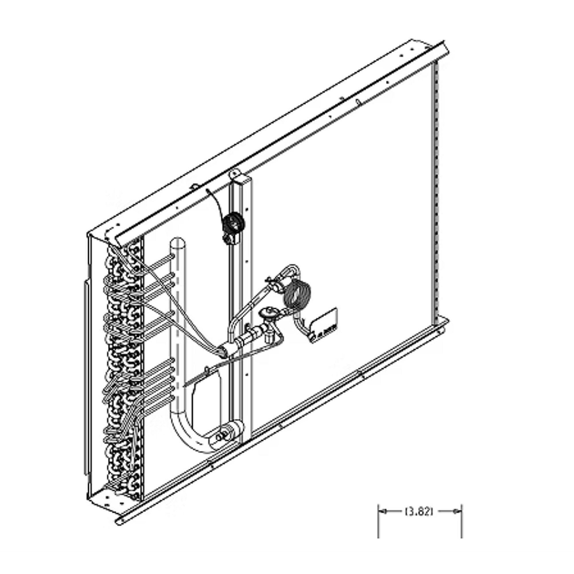 Part #col25546, Trane Evaporator Coil Assy