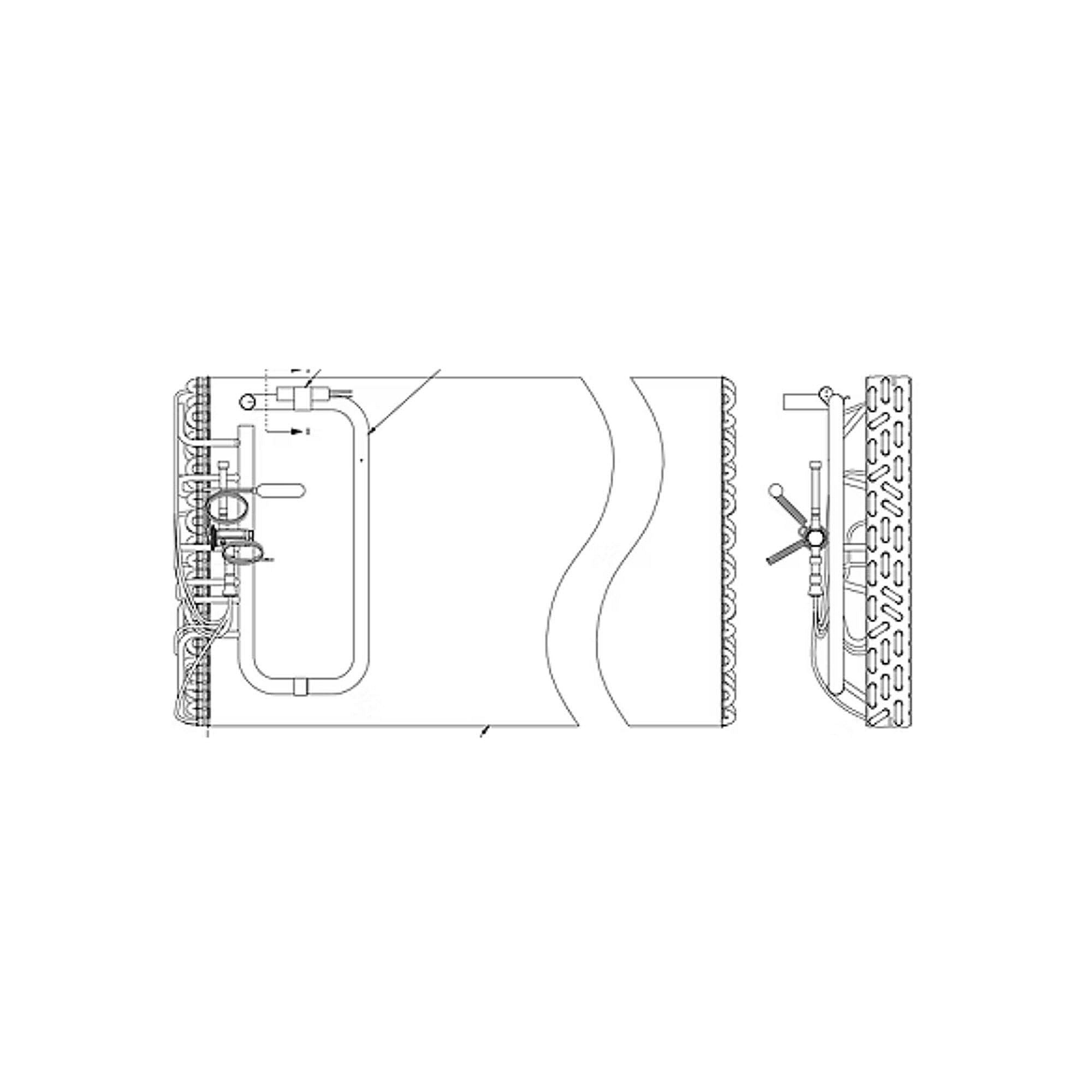 Part #col25547, Trane Evaporator Coil