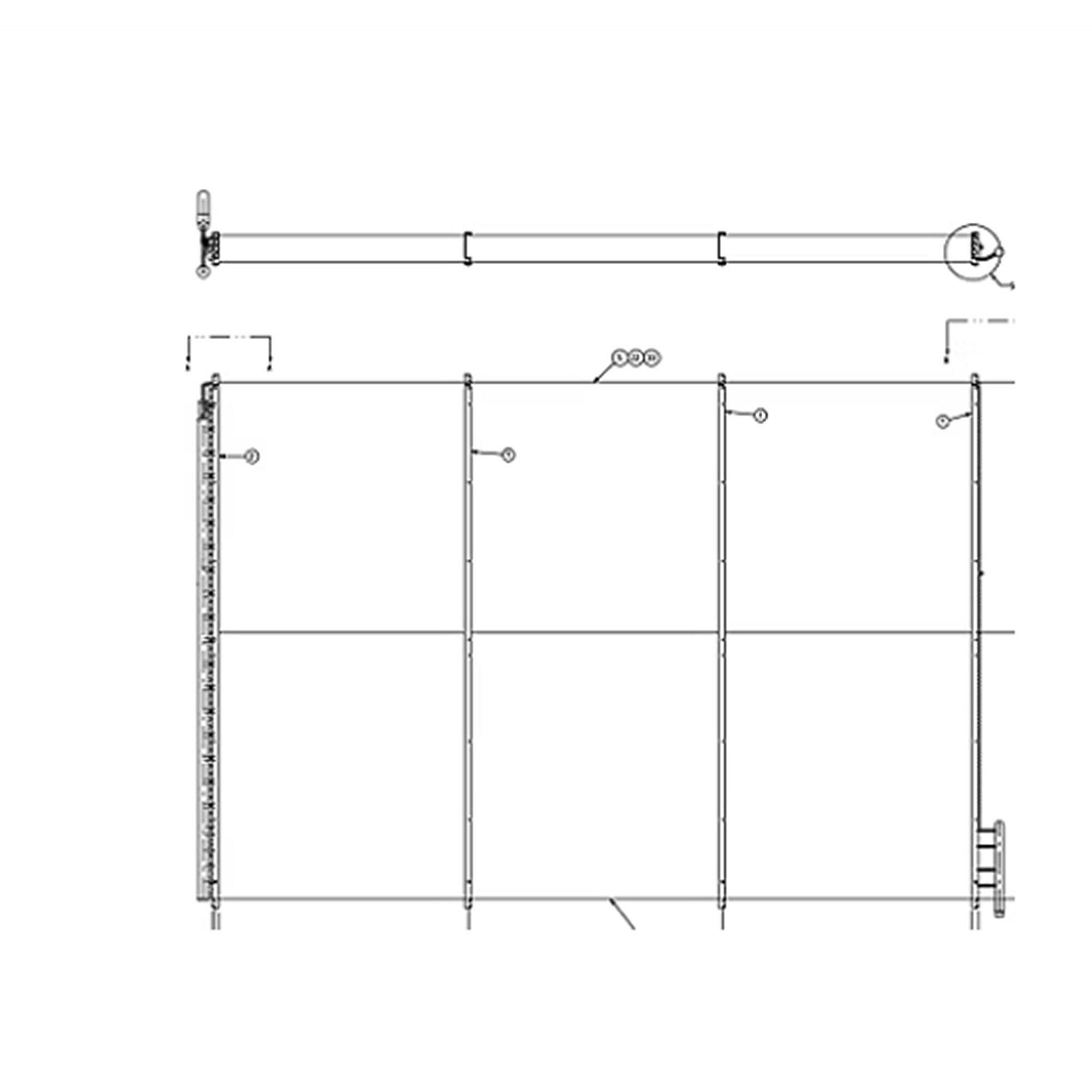 Part #col5730, Trane Flat Fin Outdoor Coil