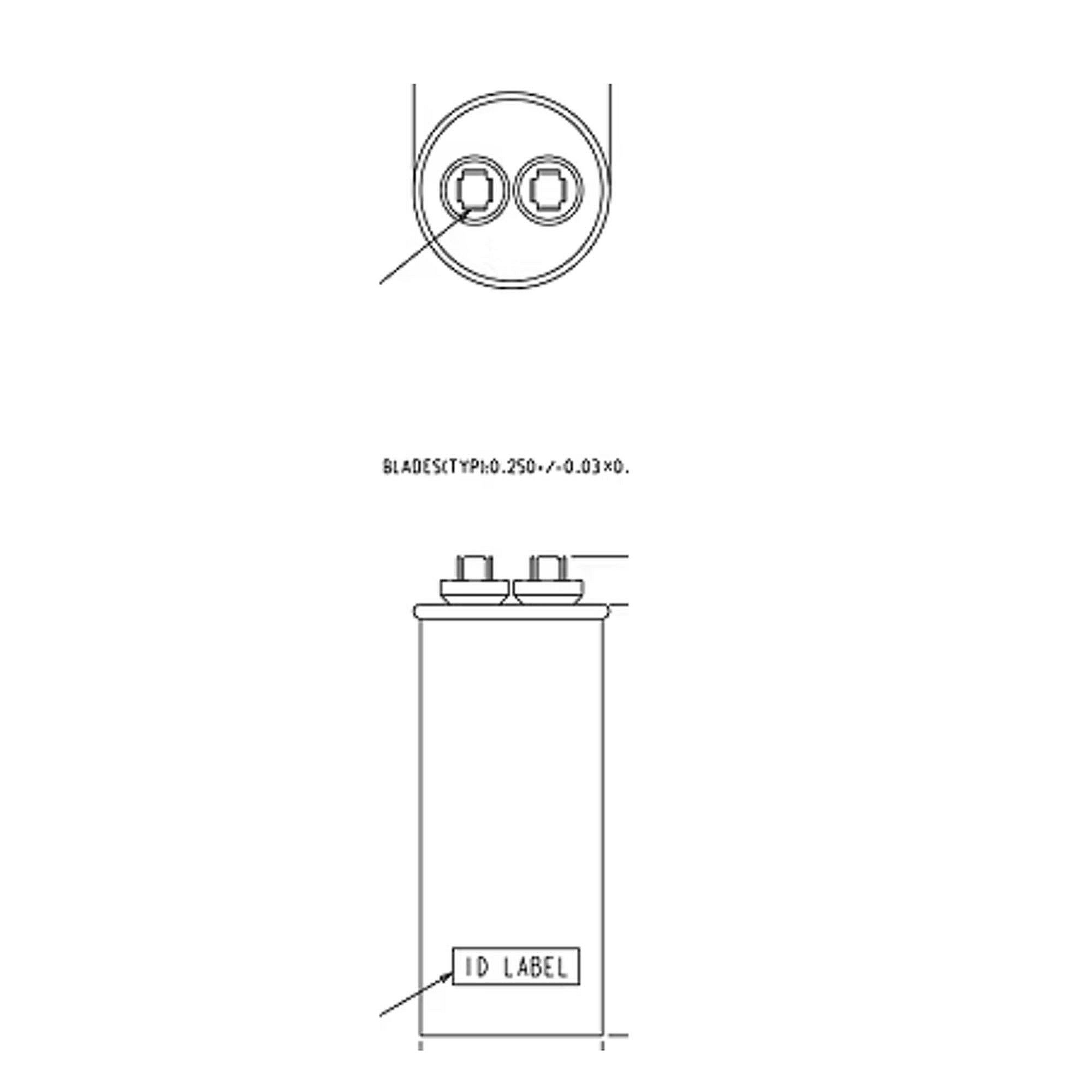 Part #cpt1892, Trane Capacitor