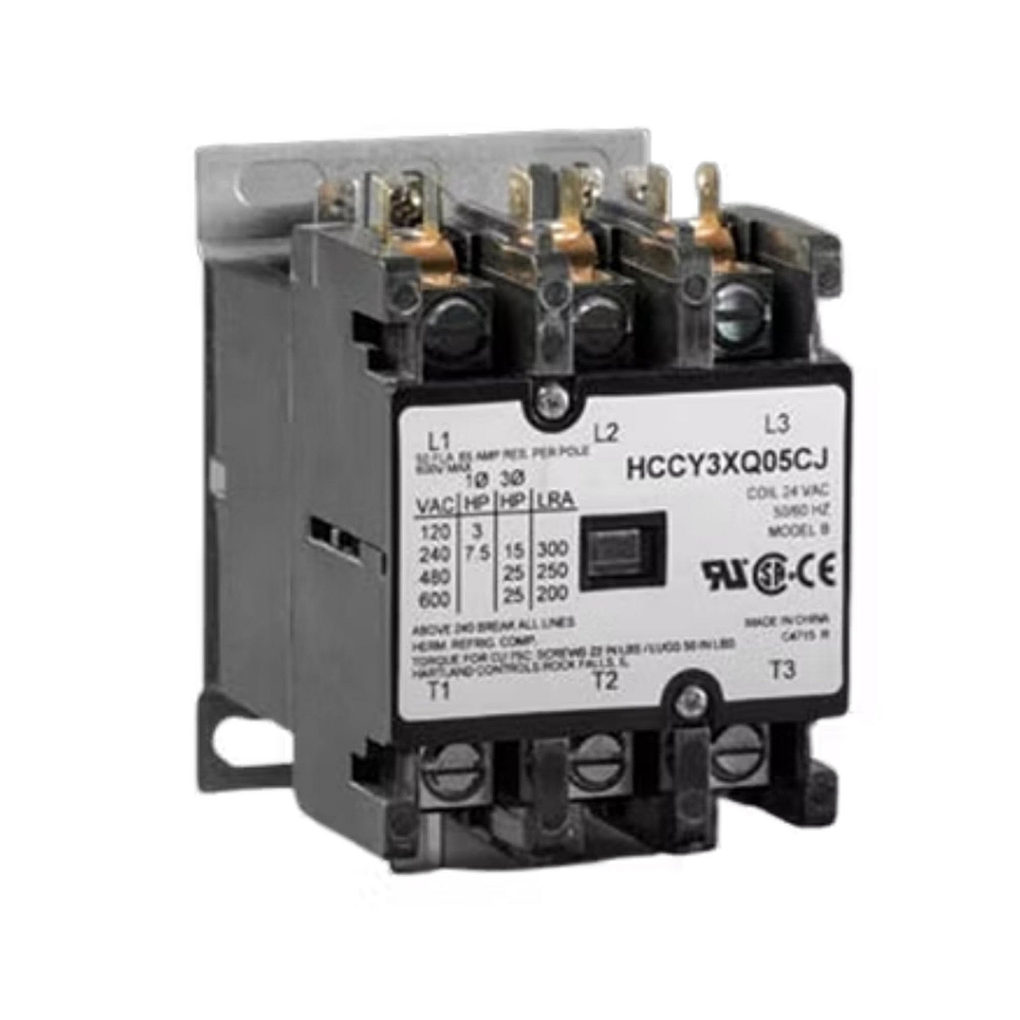 Part #ctr2607, Trane Contactor; 3P 30A 120Vac