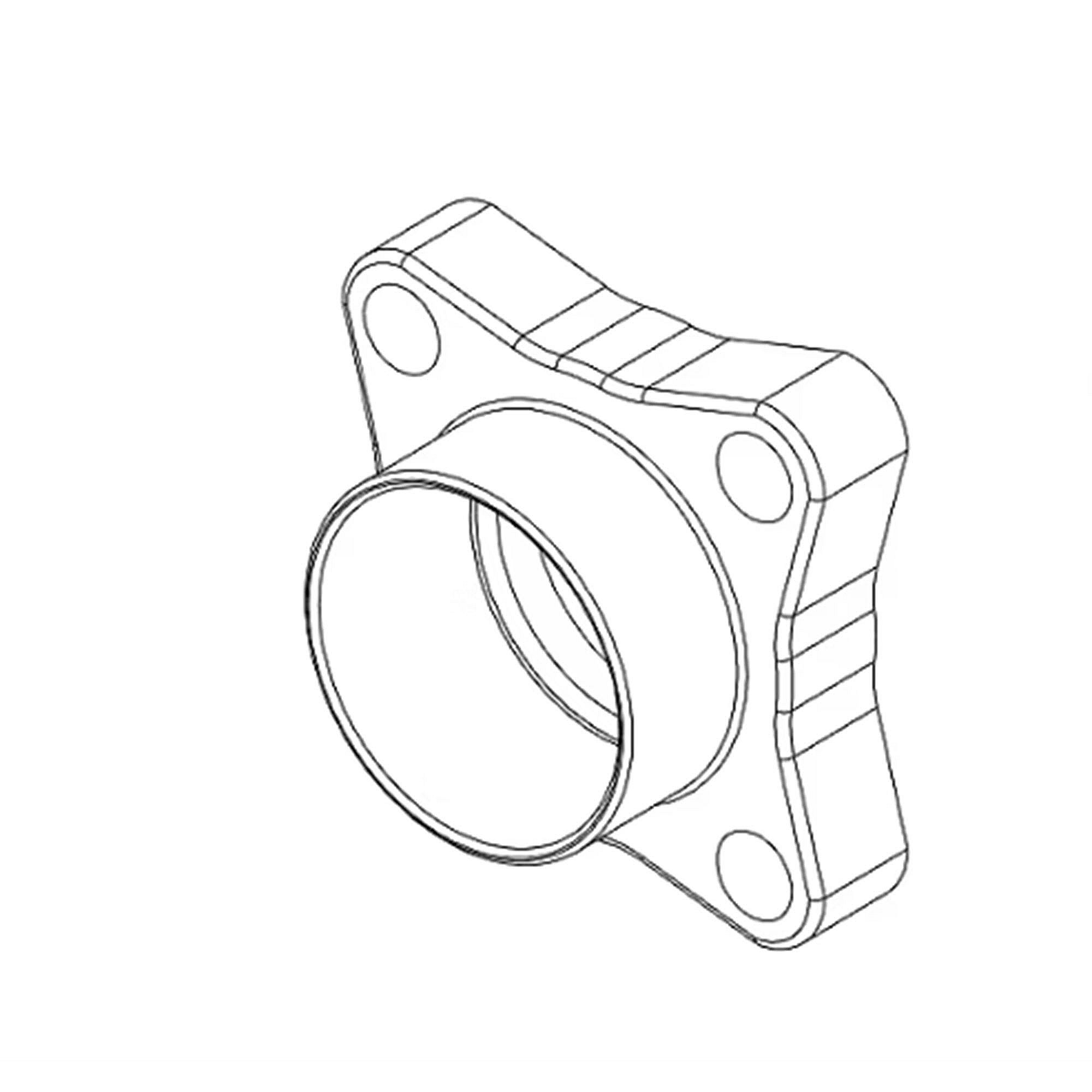 Part #flg1333, Trane Flange Weld Neck 2.12 Ods