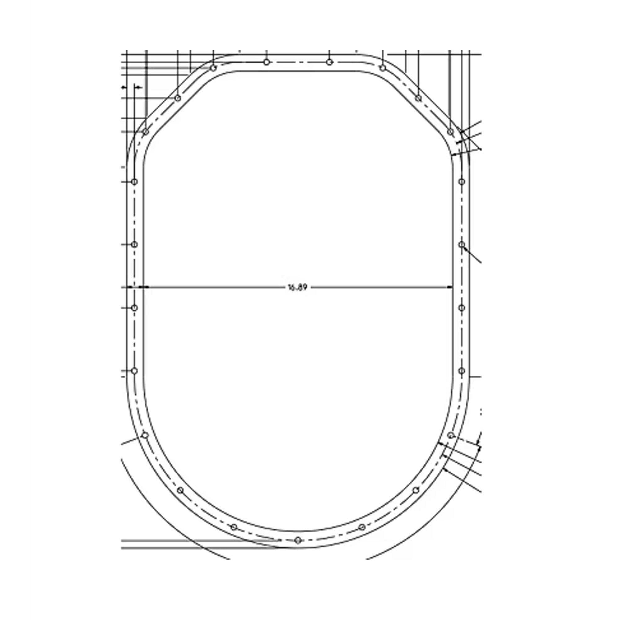 Part #gkt2142, Trane Gasket .06Thk Hi-Temp Drum End