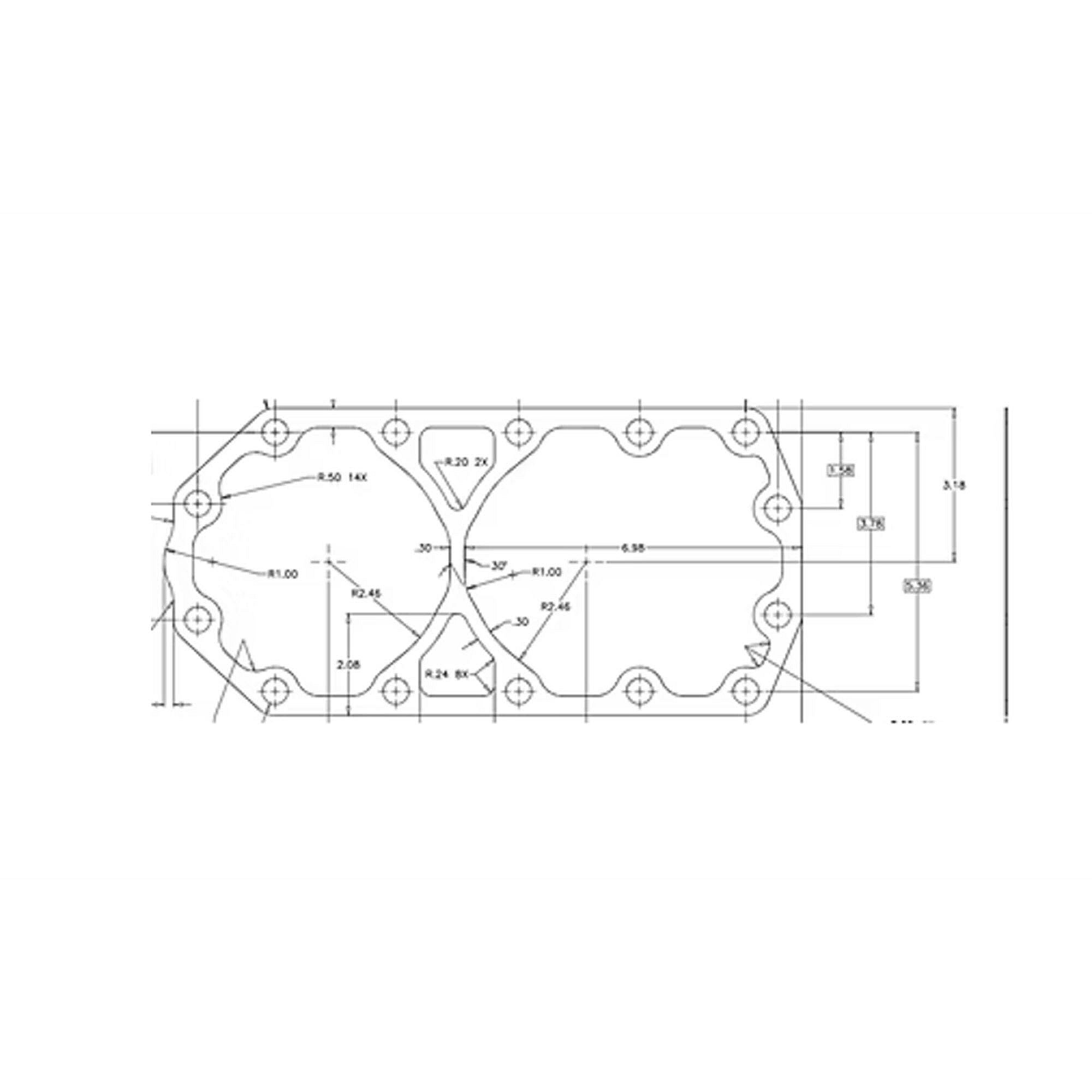 Part #gkt2714, Trane Cylinder Head Gasket