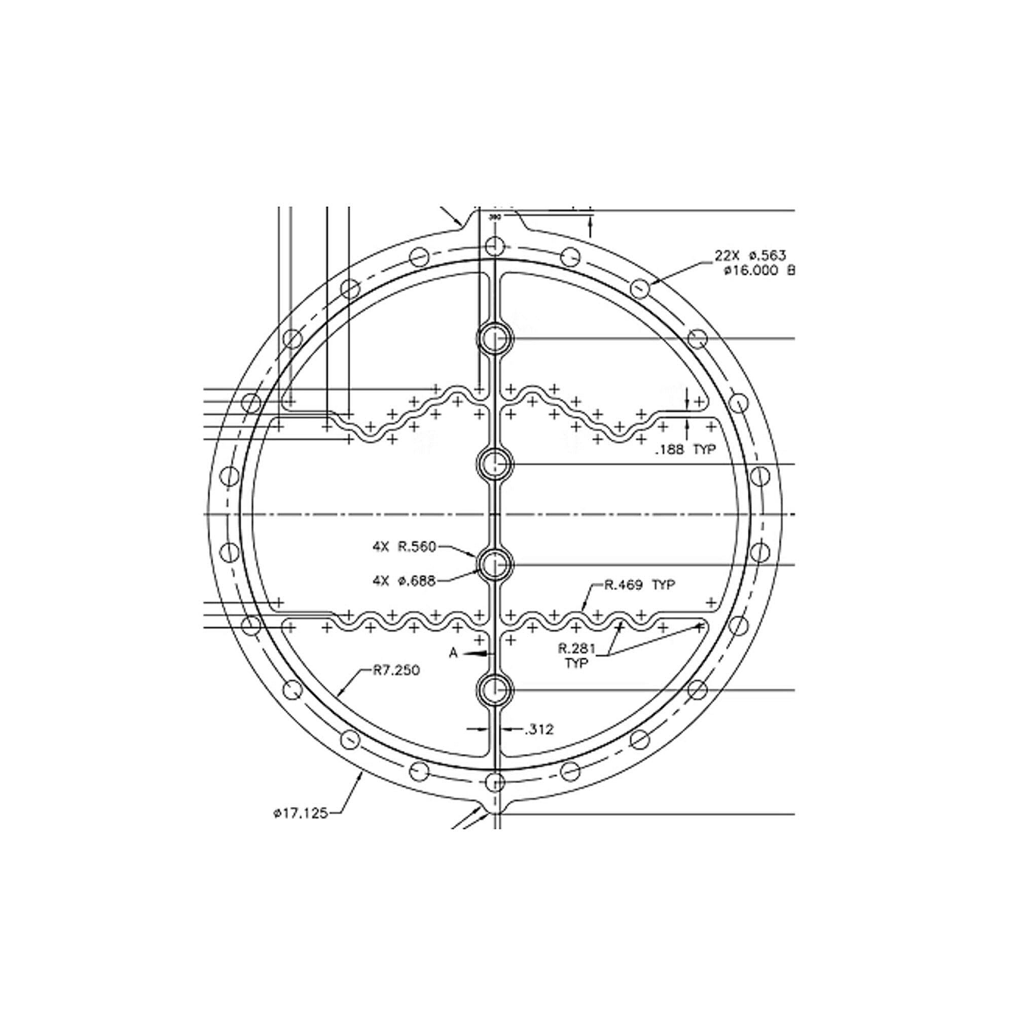 Part #gkt2998, Trane Evap Supply Gasket 100T