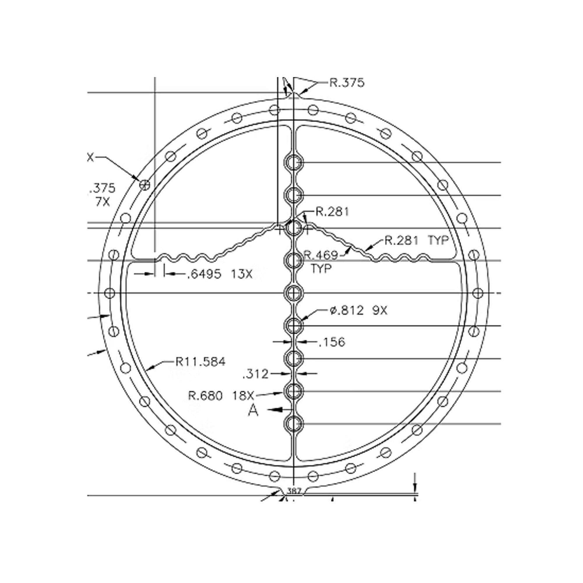 Part #gkt3001, Trane Gasket; Evap Head