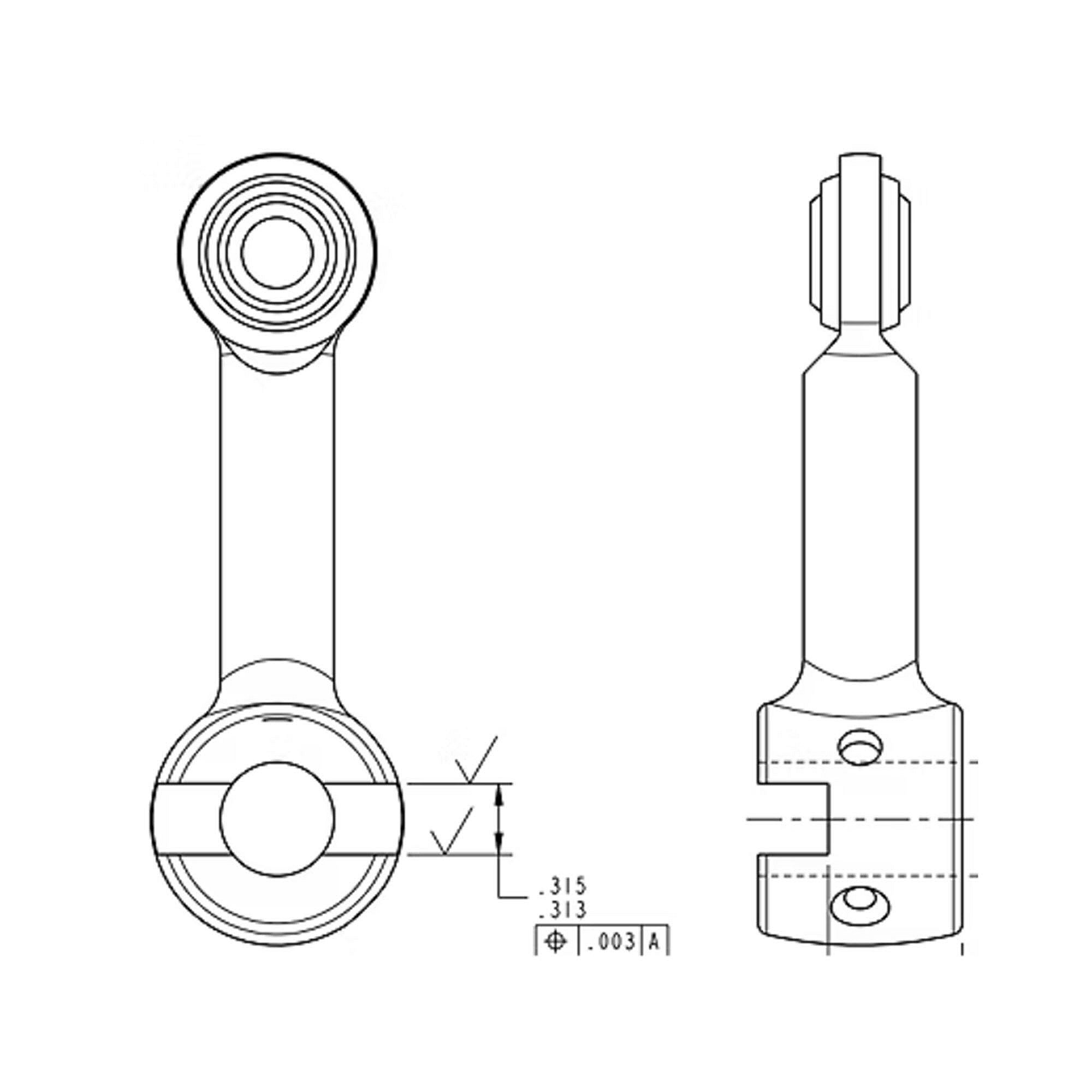 Part #lev0092, Trane Lever Slotted 1St Stage Vane