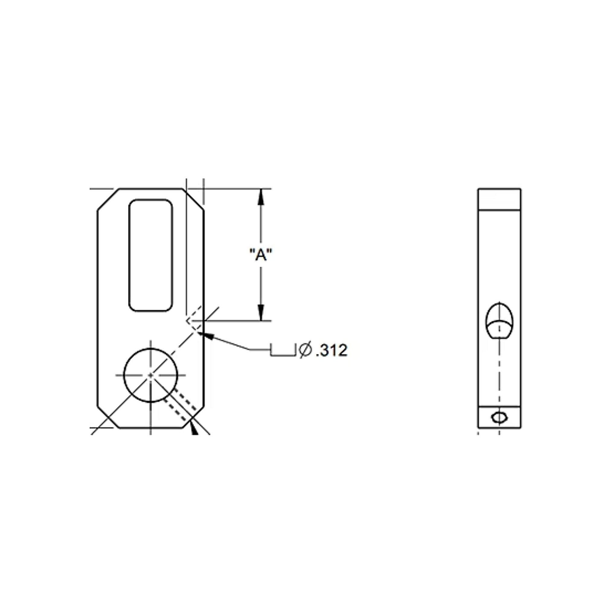 Part #lev0404, Trane Lever 3.69 Lng