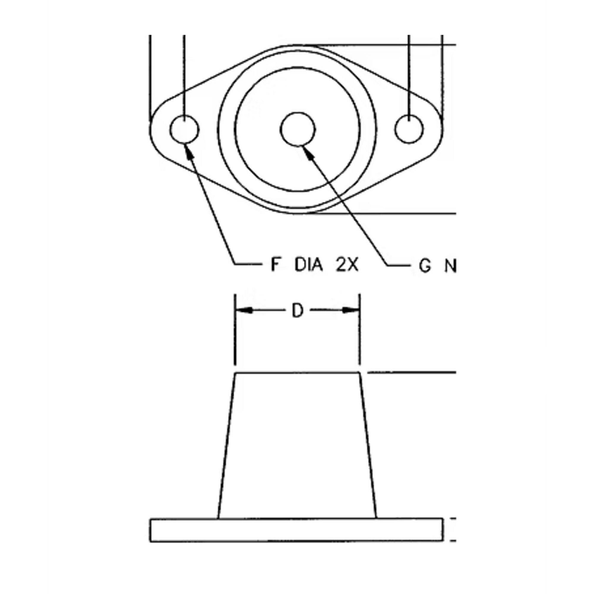 Part #mnt0186, Trane Red Isolator Pad/mount