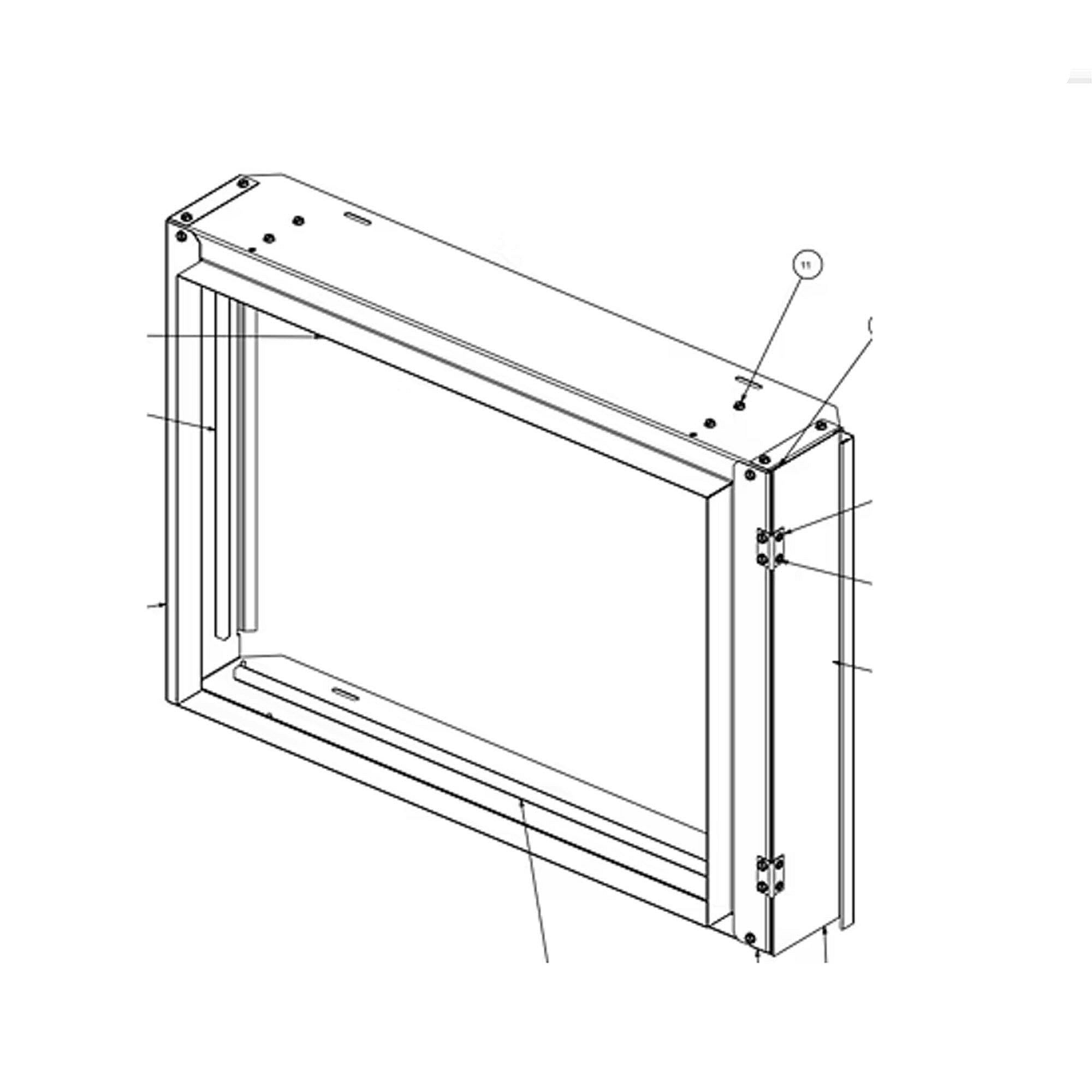 Part #rck1353, Trane Filter Rack Assembly
